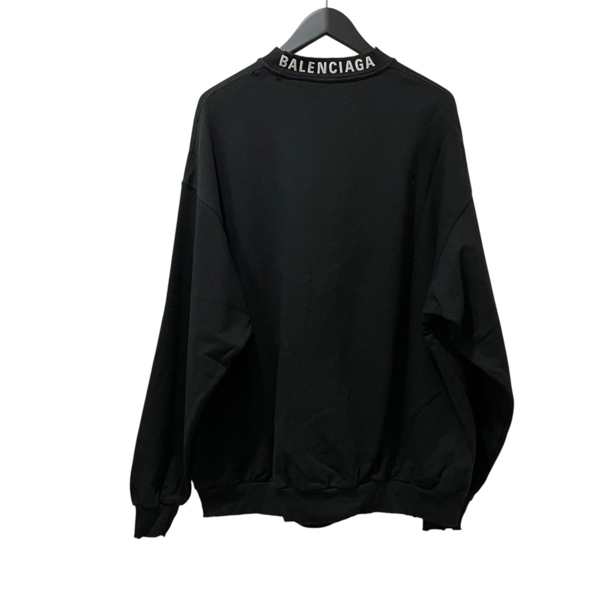 BALENCIAGA(バレンシアガ) ネックロゴダメージ加工スウェット745007