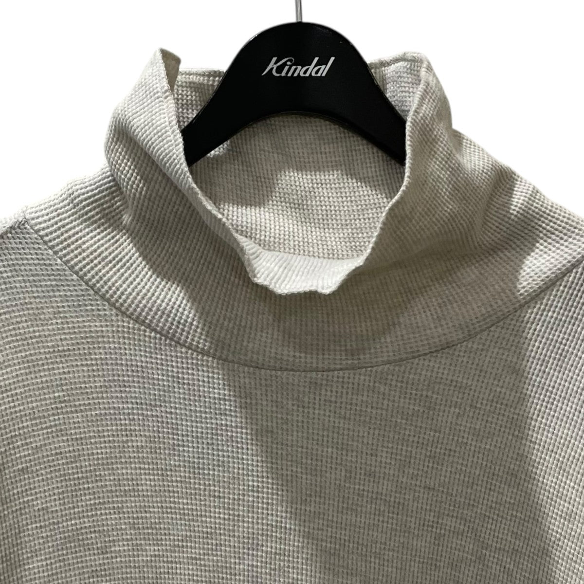 ancellm ダメージ ワッフル タートルネック カットソー size1 ancellm ダメージ ワッフル タートルネック カットソー size1