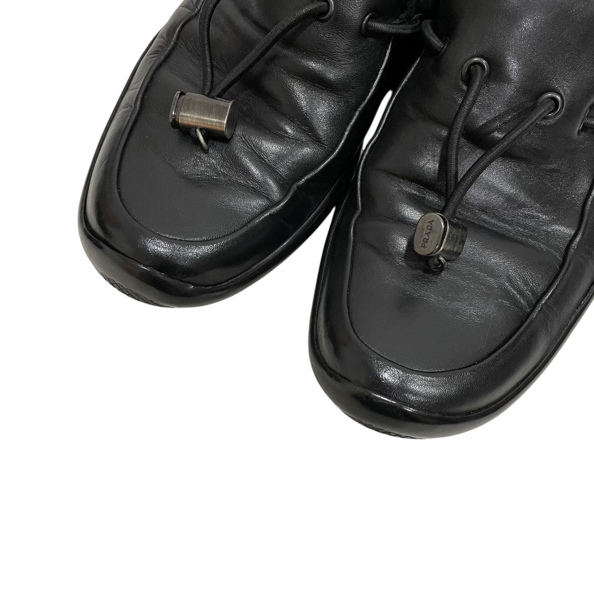 PRADA SPORTS レザーシューズ 744 ブラック サイズ：8 プラダ PRADA SPORTS(プラダスポーツ) レザーシューズ744 744 ブラック サイズ