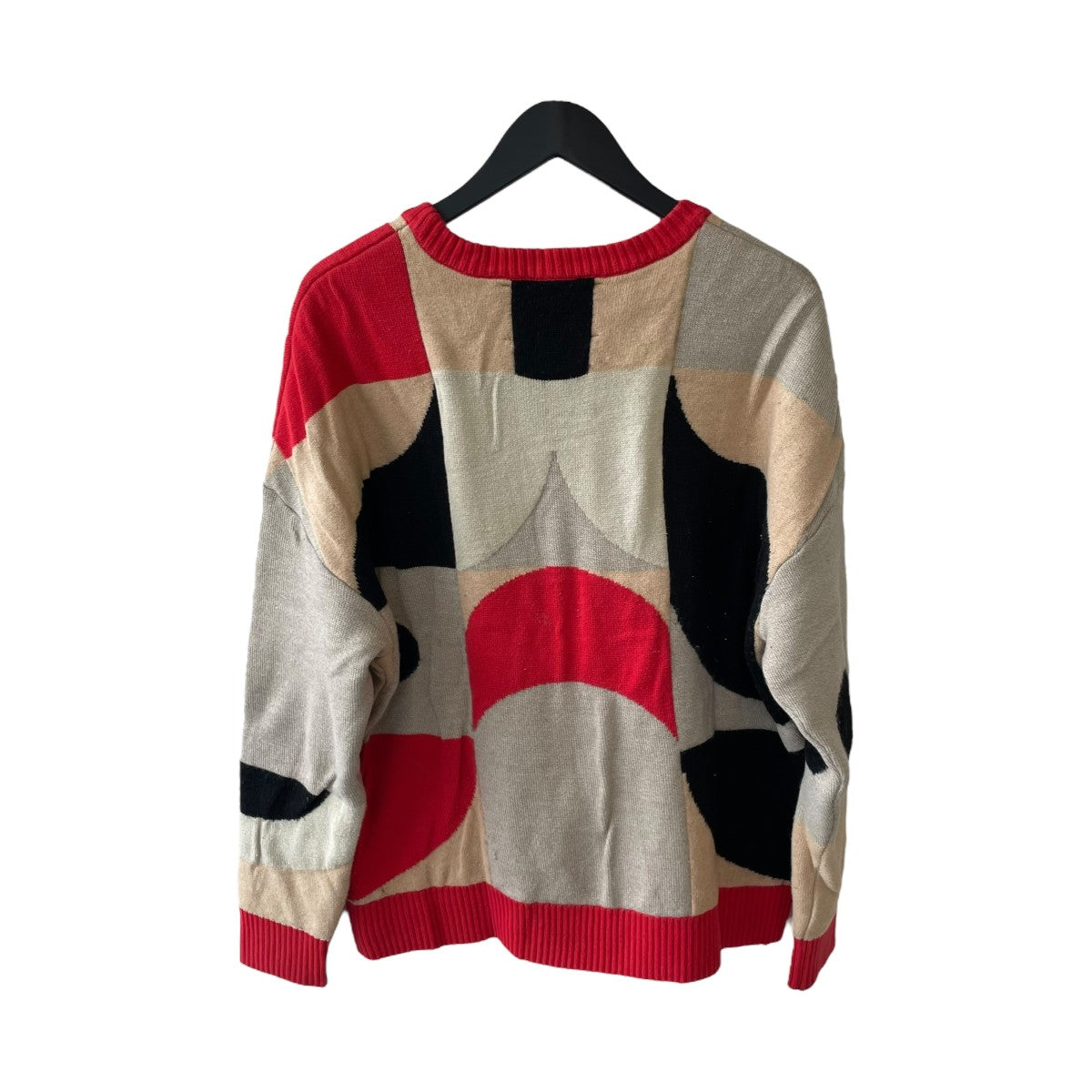 Henrik Vibskov(ヘンリックヴィブスコブ) 厚手ニット レッド×ベージュ