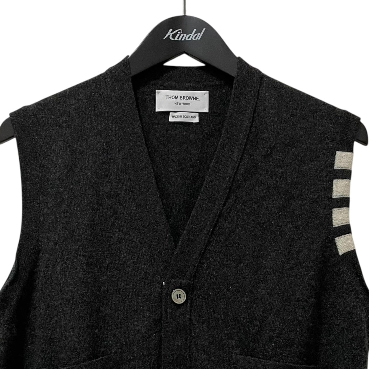 THOM BROWNE ネイビー カシミヤニットベスト 楽天市場】【中古】THOM BROWNEファインメリノ 帆船 ニット