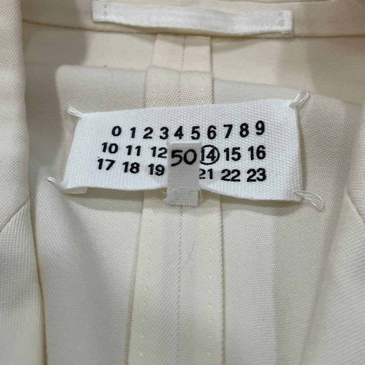 【タグ付き】メゾンマルジェラ ダブル ジャケット ホワイト 定価275,000円 Maison Margiela(メゾンマルジェラ) ダブルジャケット S50FT0071
