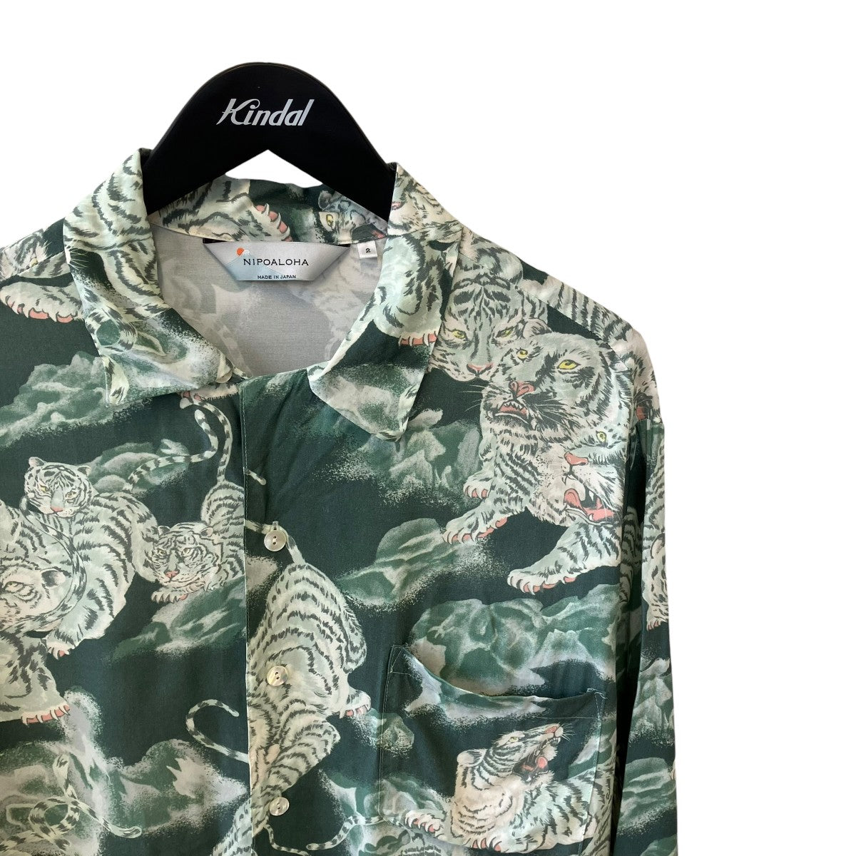 NIPOALOHA RAYON SHORT SLEEVE ALOHA SHIRT半袖シャツ 古着・中古-3枚目のアイテム画像