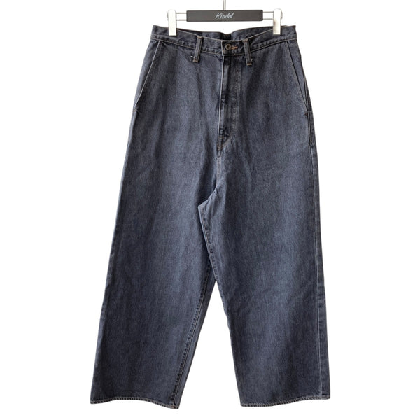 KAPITAL(キャピタル) 14ozブラックデニム ポートバギーパンツデニム