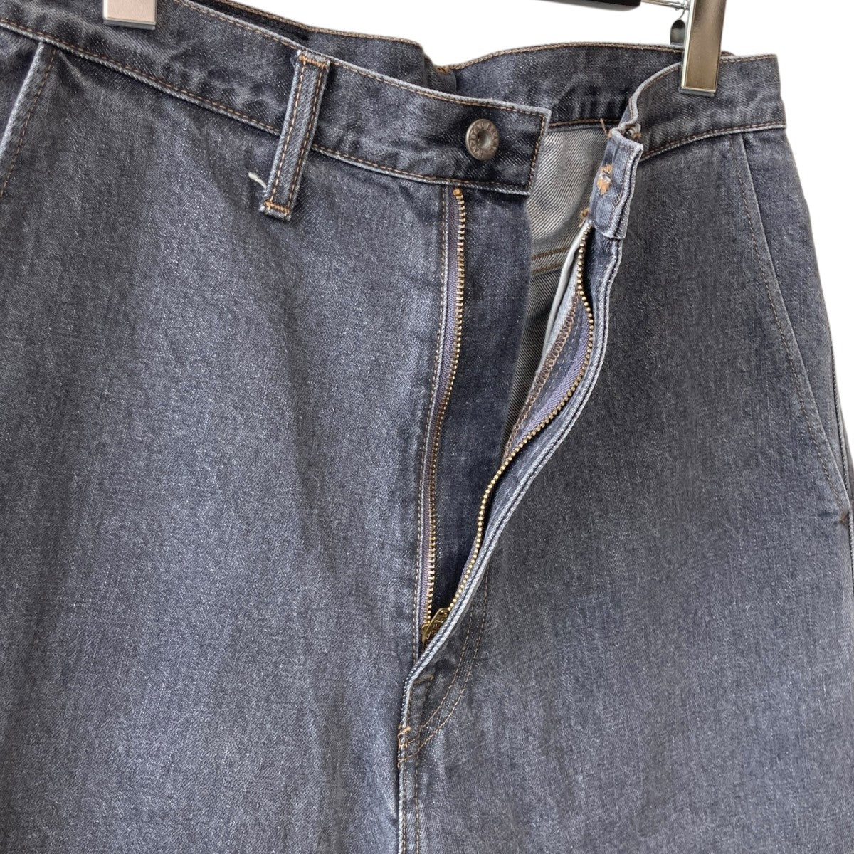 KAPITAL(キャピタル) 14ozブラックデニム ポートバギーパンツデニム