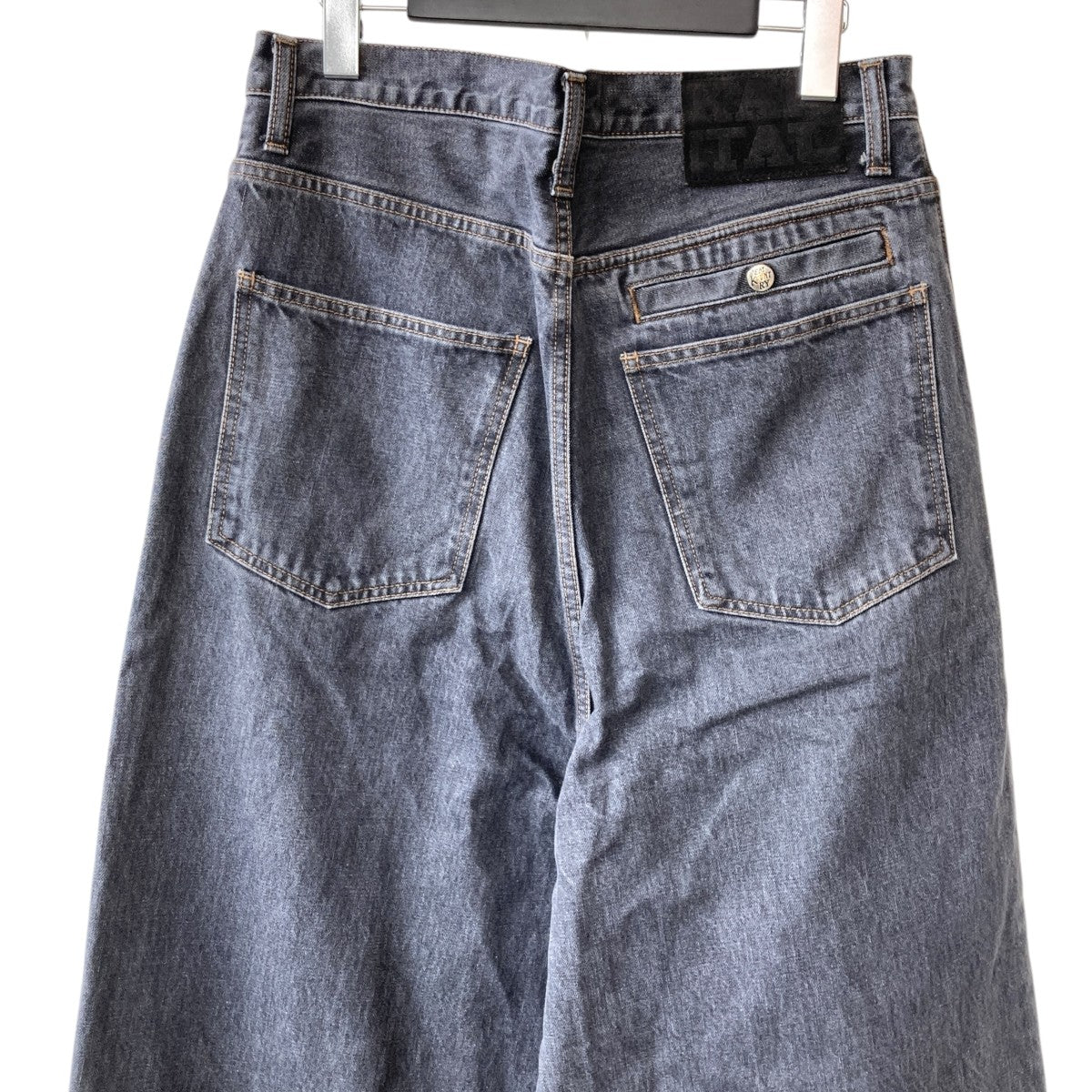 KAPITAL(キャピタル) 14ozブラックデニム ポートバギーパンツデニム