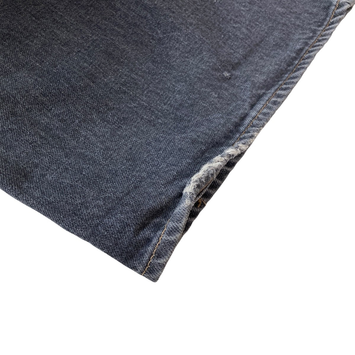 KAPITAL(キャピタル) 14ozブラックデニム ポートバギーパンツデニム