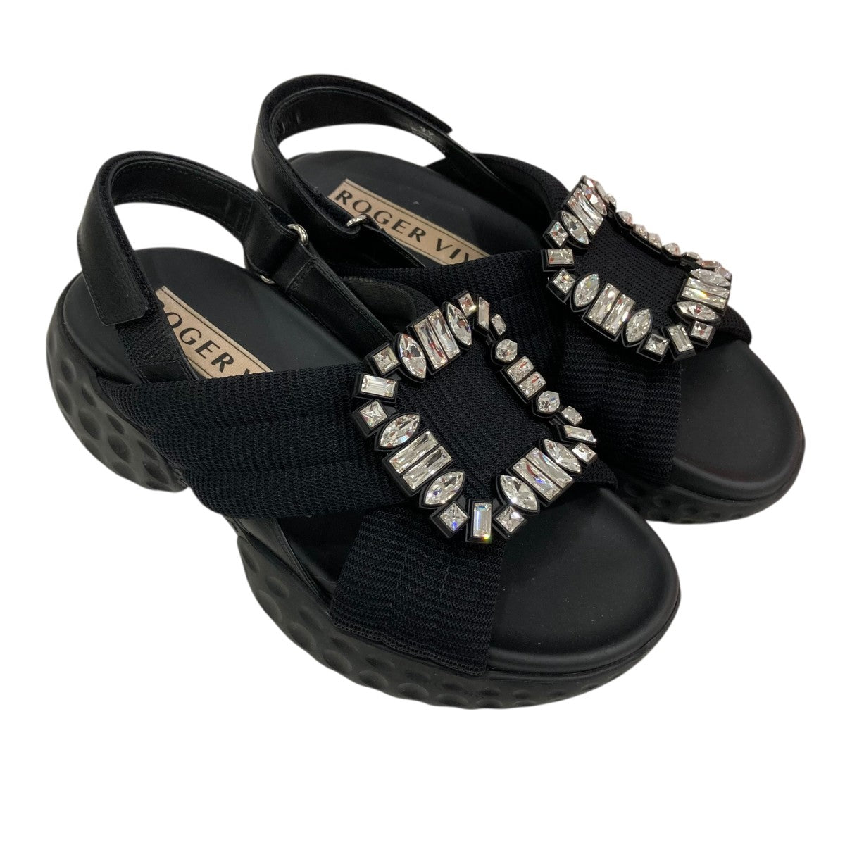 Roger Vivier 厚底クロスサンダル 古着・中古-1枚目のアイテム画像