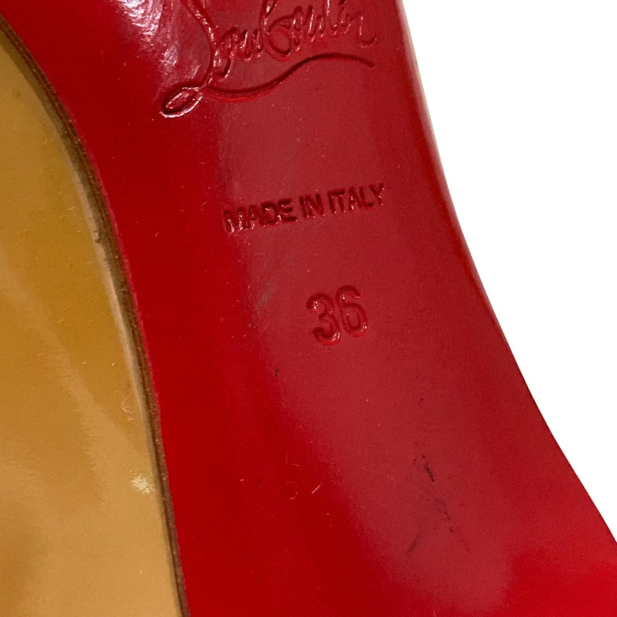 Christian Louboutin(クリスチャンルブタン) パンプス イエロー×レッド
