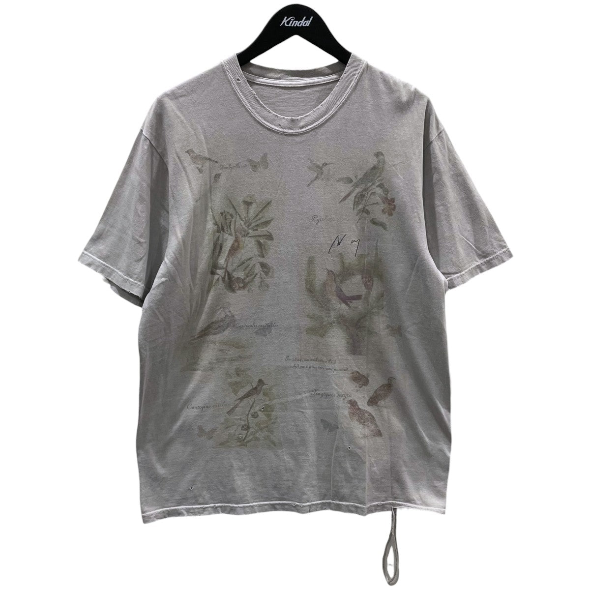 ANCELLM 25SS プリントTシャツ BIRD ENCYCLOPEDIA T-SHIRT バード エンサイクロペディア ティーシャツ ANC-CT144 古着・中古-1枚目のアイテム画像