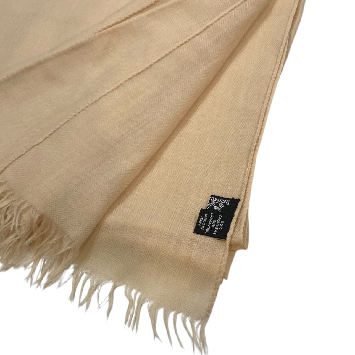 HERMES(エルメス) カシミアストール大判ストール ベージュ｜【公式