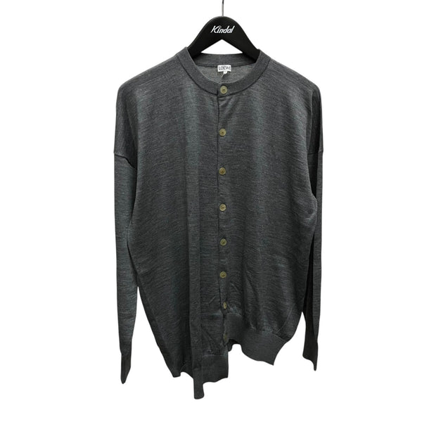 LOEWE(ロエベ) アナグラム刺繍アシンメトリーカーディガンH3109400CO