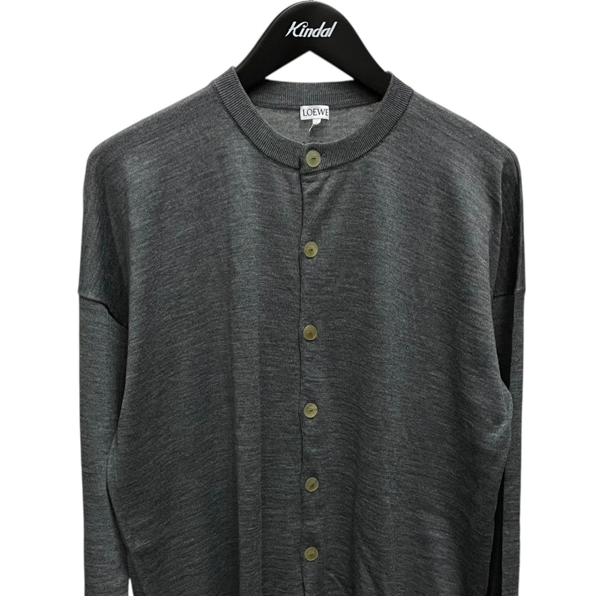 LOEWE ロエベ アナグラム刺繍 カーディガン LOEWE(ロエベ) アナグラム刺繍アシンメトリーカーディガンH3109400CO