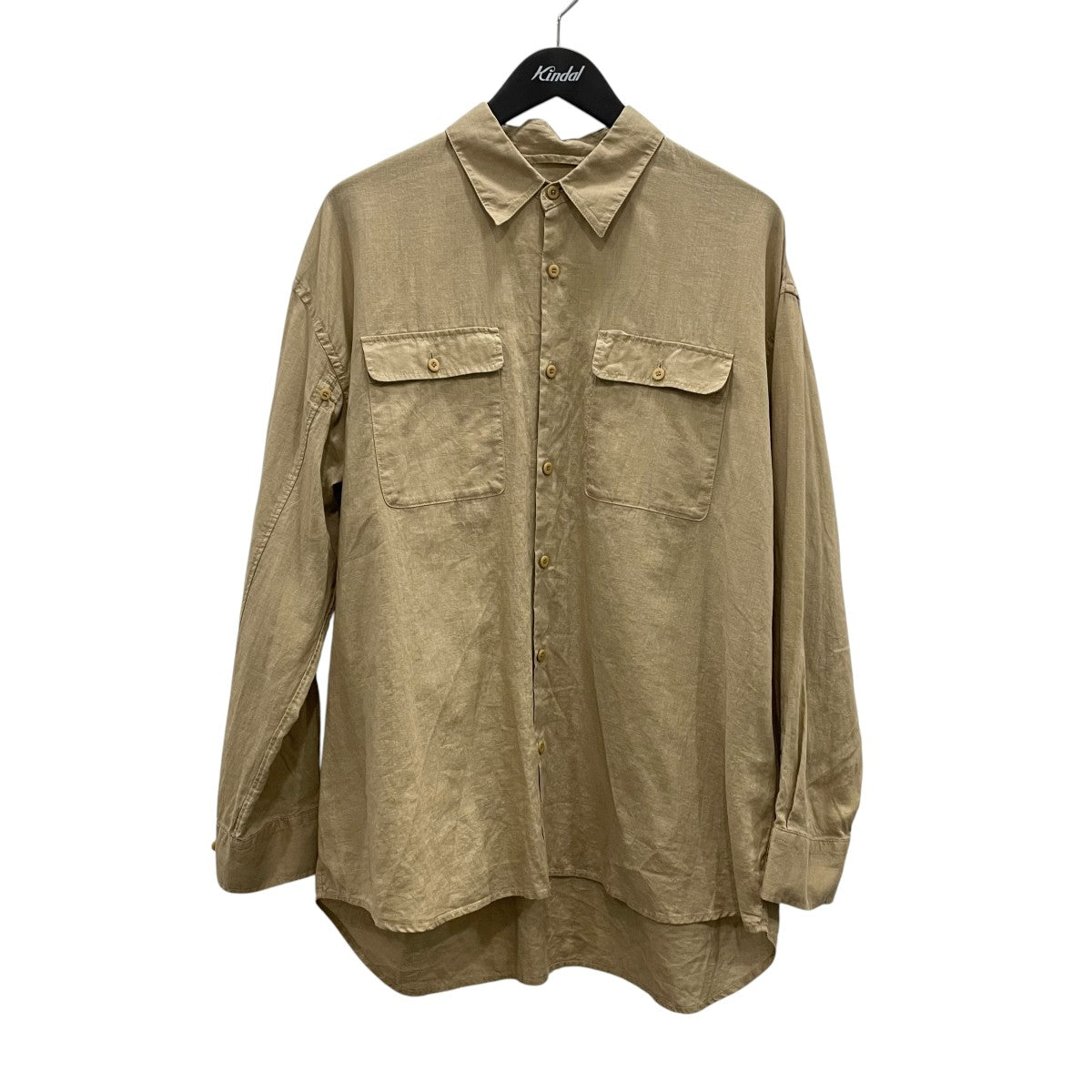 Spick and Span コットンリネンユーティリティーシャツ長袖シャツ25050200305010 古着・中古-1枚目のアイテム画像