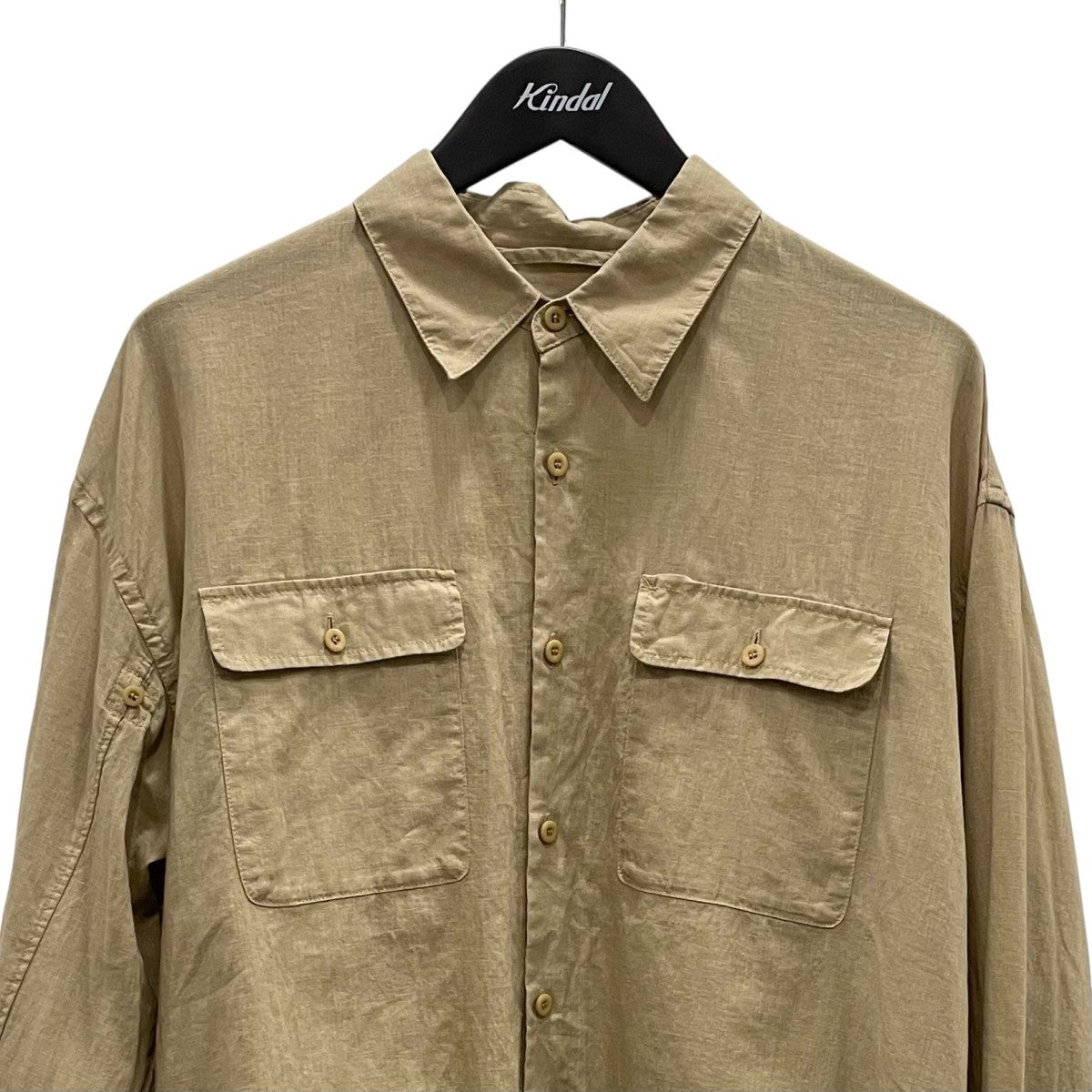 Spick and Span コットンリネンユーティリティーシャツ長袖シャツ25050200305010 古着・中古-2枚目のアイテム画像