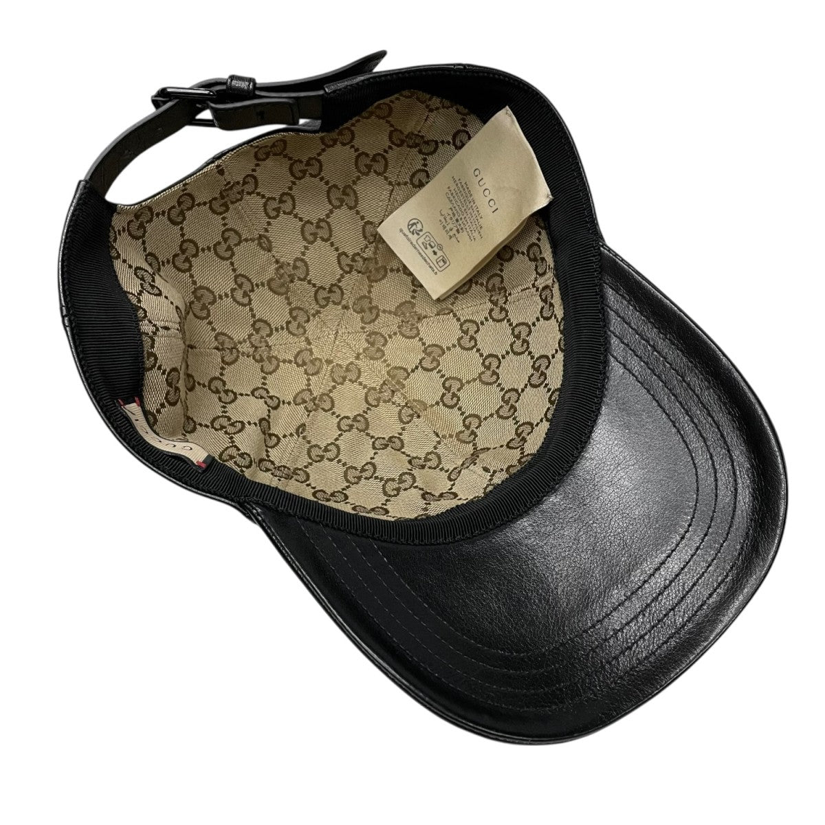 GUCCI ブラック GGパターン キャップ　グッチ GUCCI(グッチ) キャップ727238 727238 ブラック サイズ L(59cm