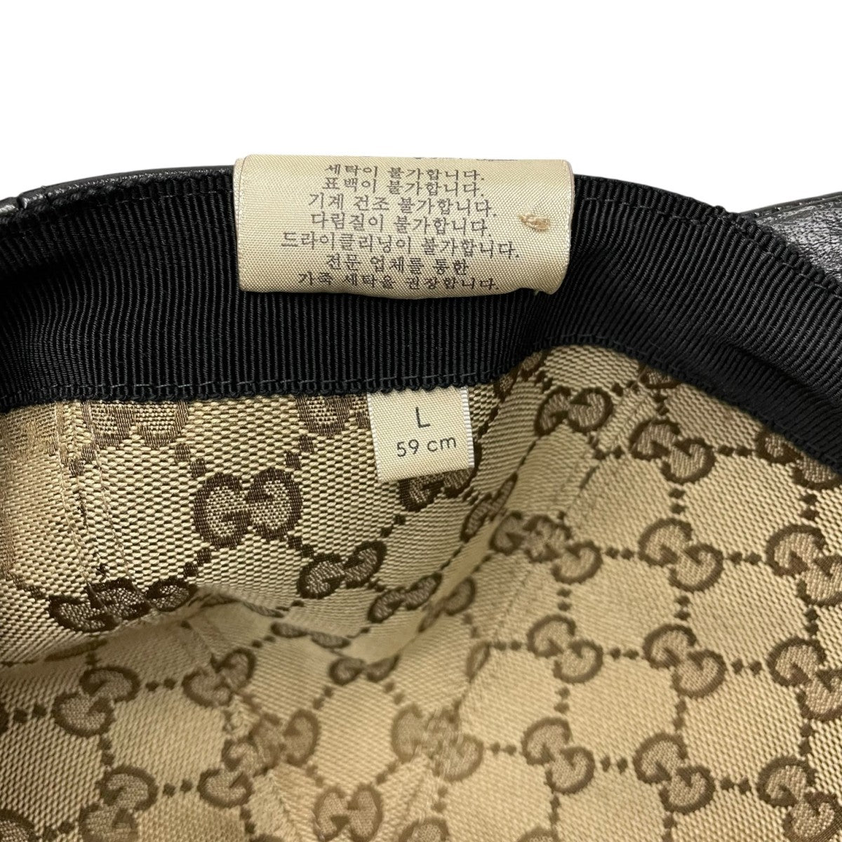 GUCCI(グッチ) キャップ727238 727238 ブラック サイズ L(59cm