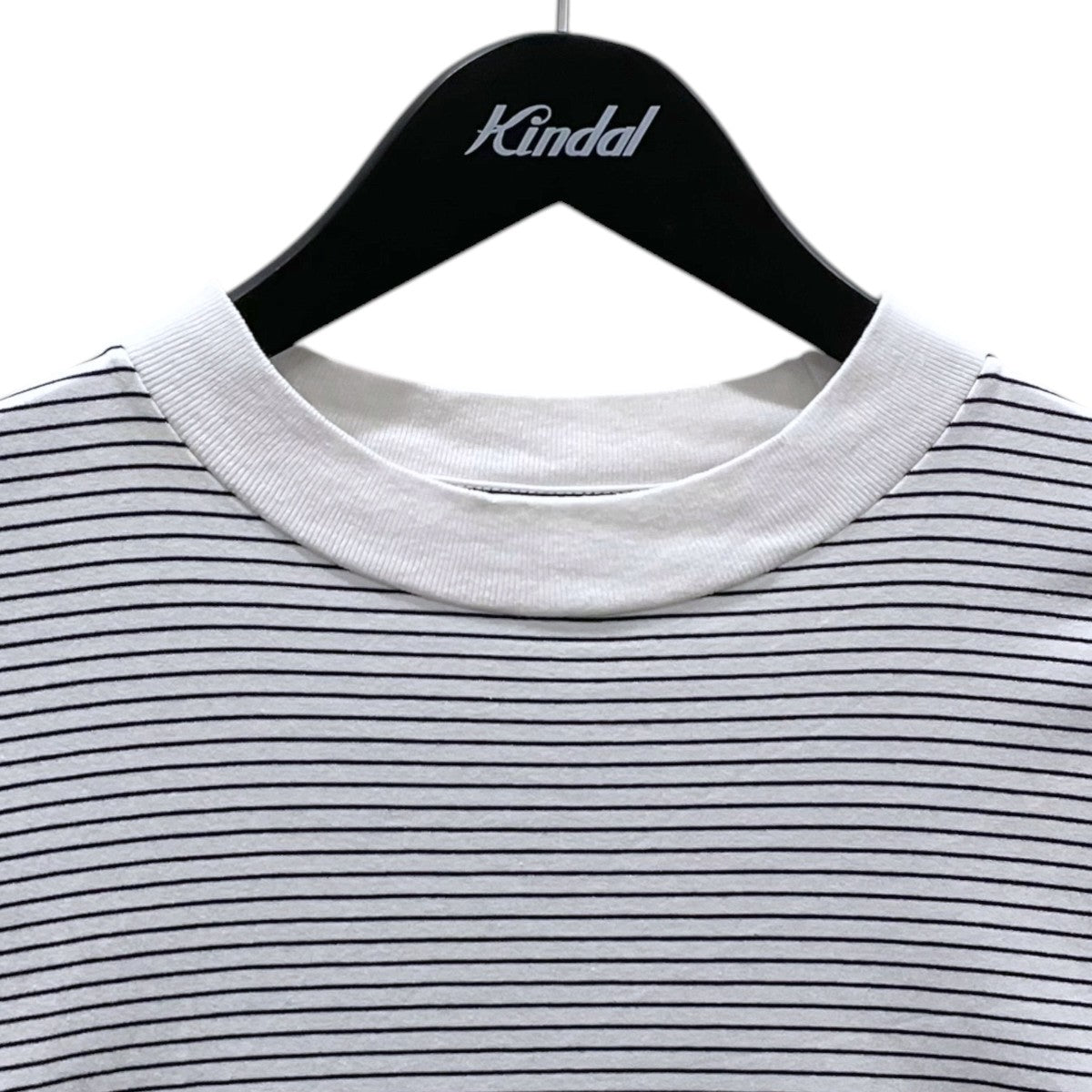 ボーダー柄裾ドローコードTシャツ BALLOON BORDER SHORT SLEEVE T-SHIRT バルーンボーダーショートスリーブTシャツ