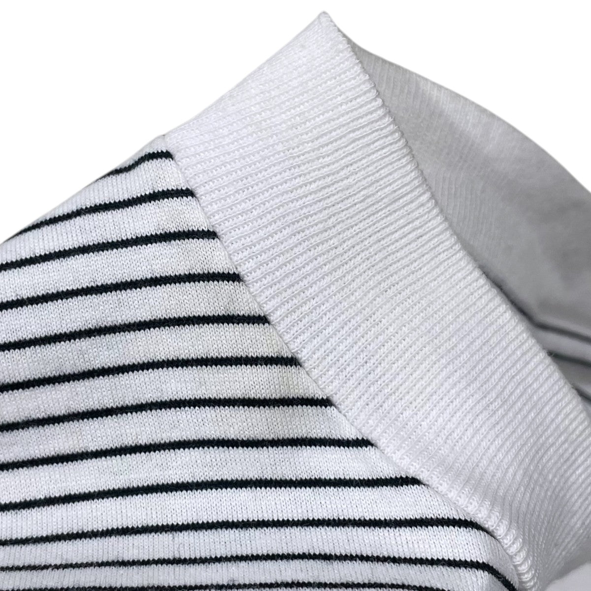 ボーダー柄裾ドローコードTシャツ BALLOON BORDER SHORT SLEEVE T-SHIRT バルーンボーダーショートスリーブTシャツ