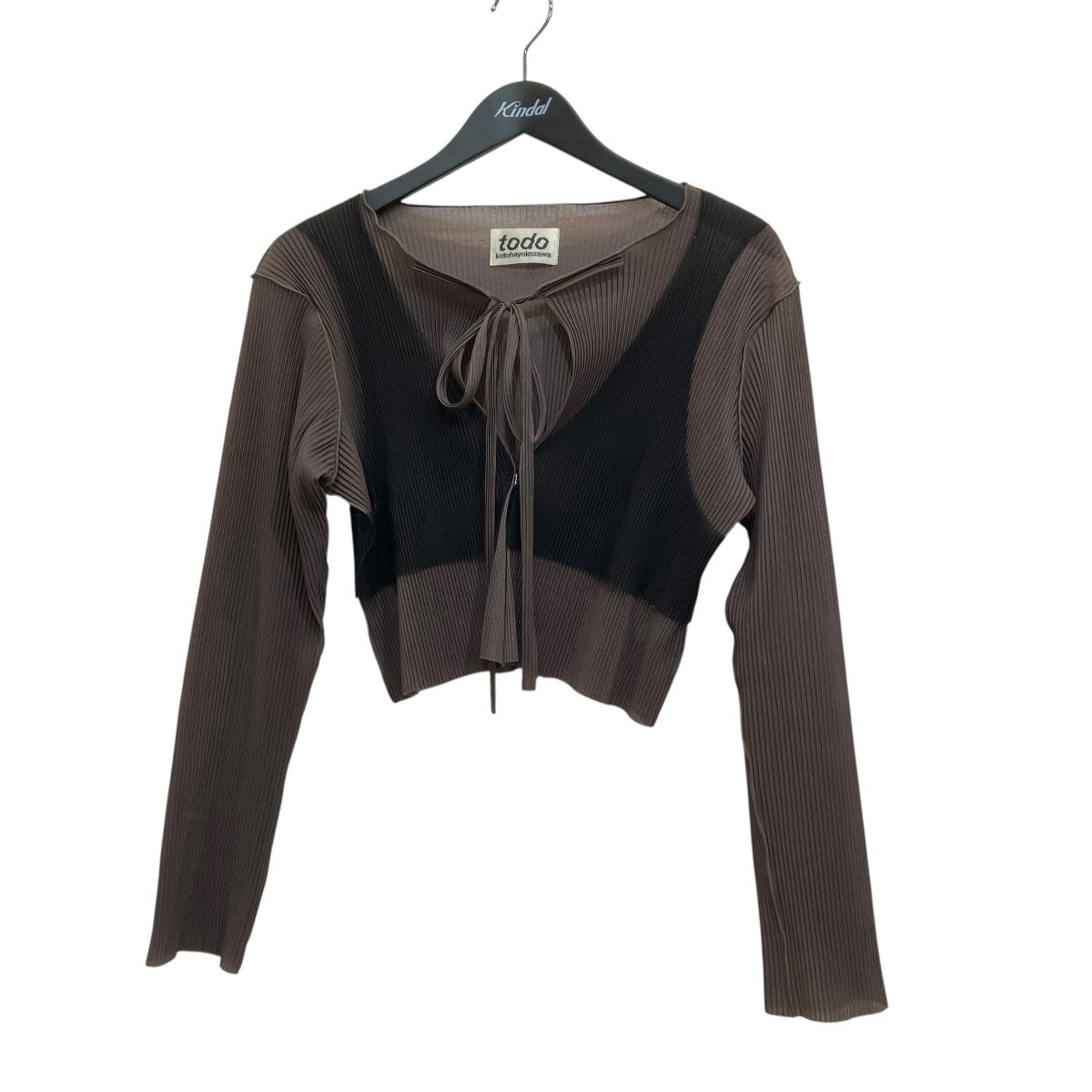 kotohayokozawa sheer layered cardigan長袖ブラウス 古着・中古-1枚目のアイテム画像
