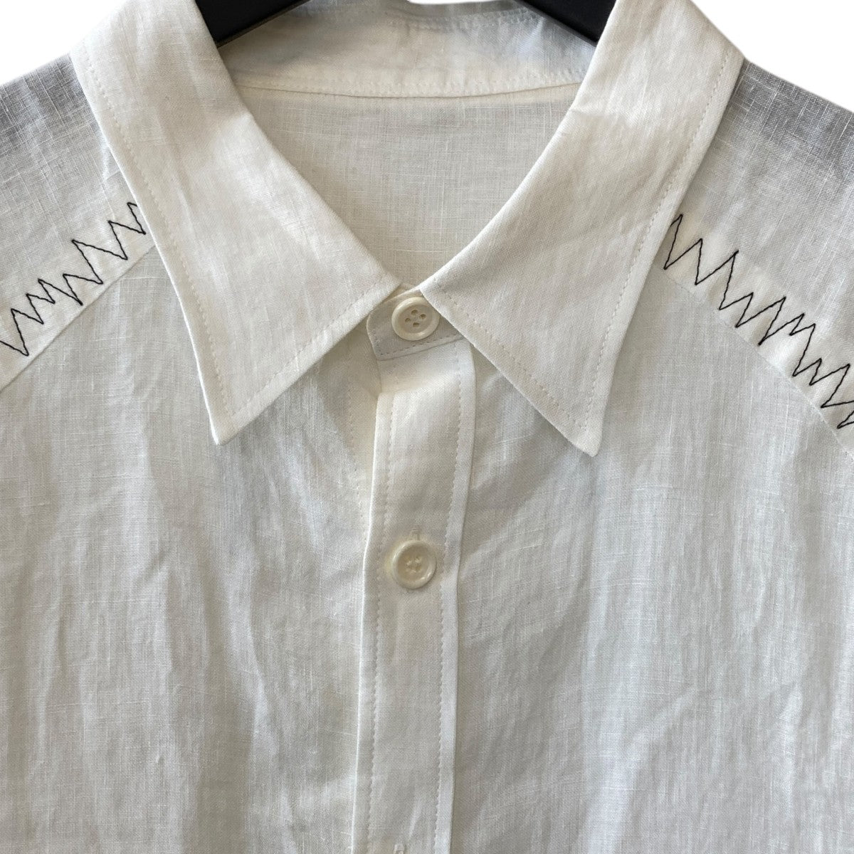 Yohji Yamamoto pour homme リネンシャツHS-B47-306 古着・中古-3枚目のアイテム画像