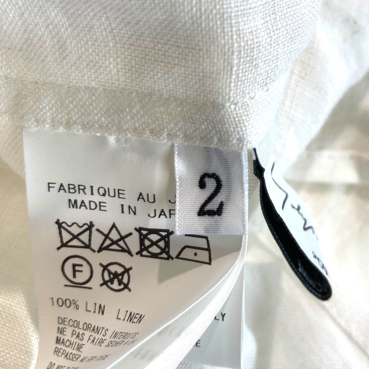 Yohji Yamamoto pour homme リネンシャツHS-B47-306 古着・中古-6枚目のアイテム画像