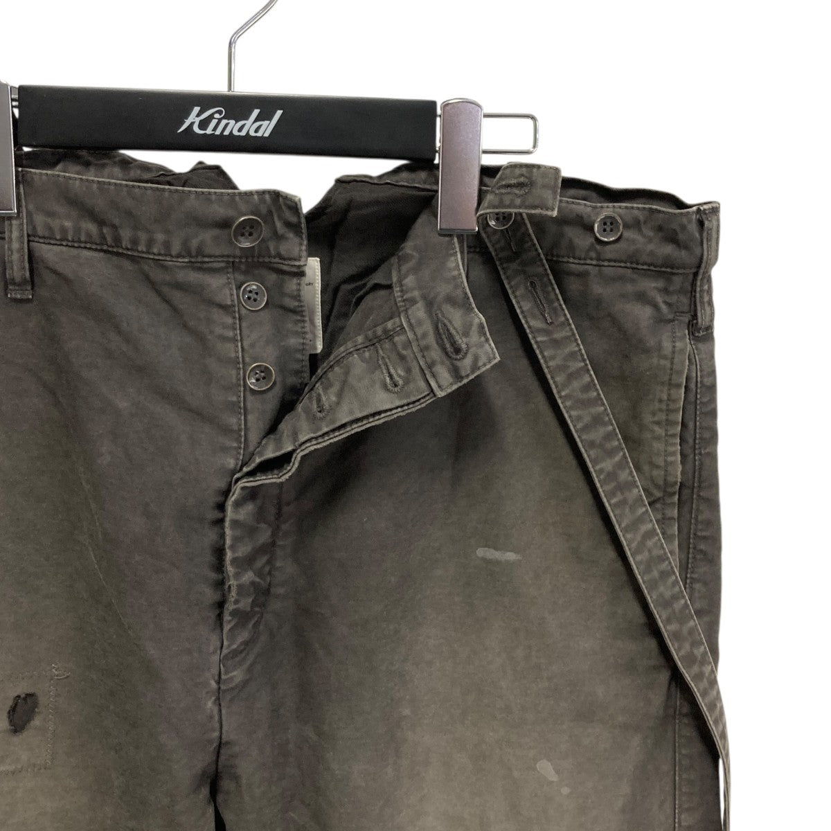 VISVIM(ビズビム) TRAVAILLER BRACES PANTS DMGDサスペンダー付パンツ