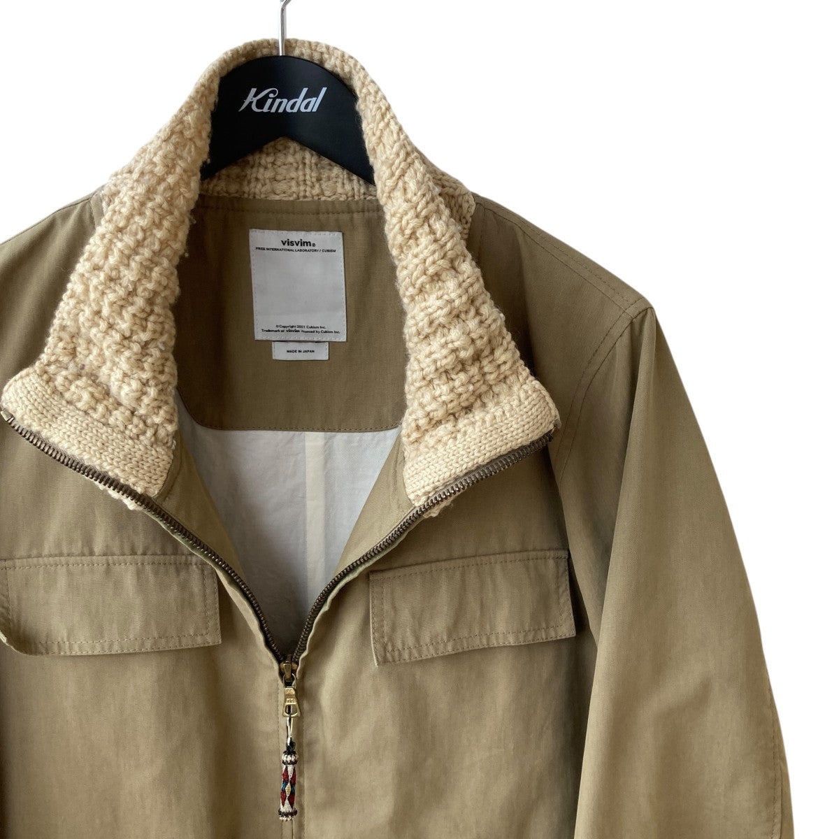 VISVIM(ビズビム) REDWOOD KNIT COLLAR JKTジップアップジャケット