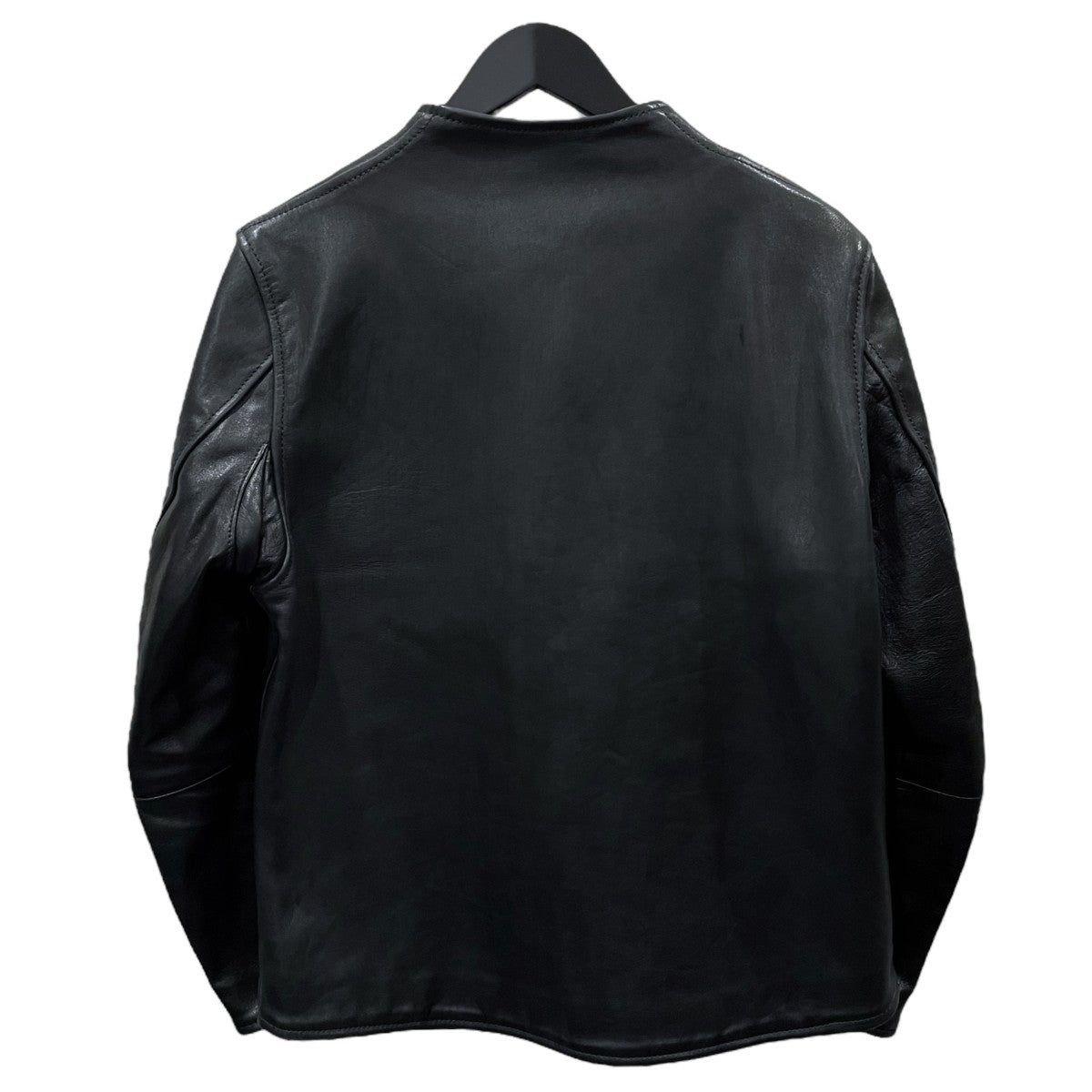 【美品】BRU NA BOINNE ブルーナボイン　ホースレザージャケット　黒 BRU NA BOINNE(ブルーナボイン) ホースレザージャケット アラン