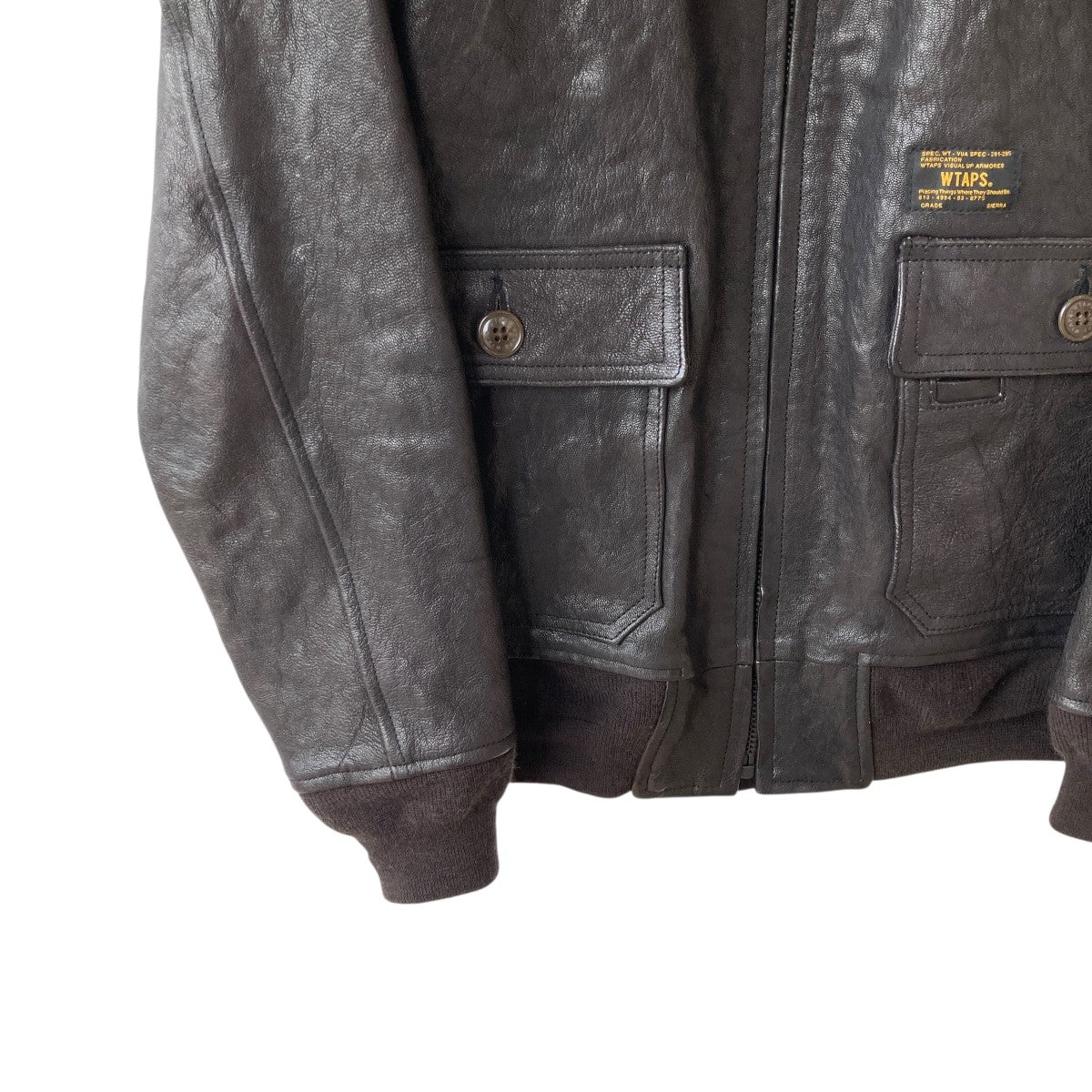 WTAPS(ダブルタップス) 13AWレザージャケット132SPDT-JKN02 132SPDT
