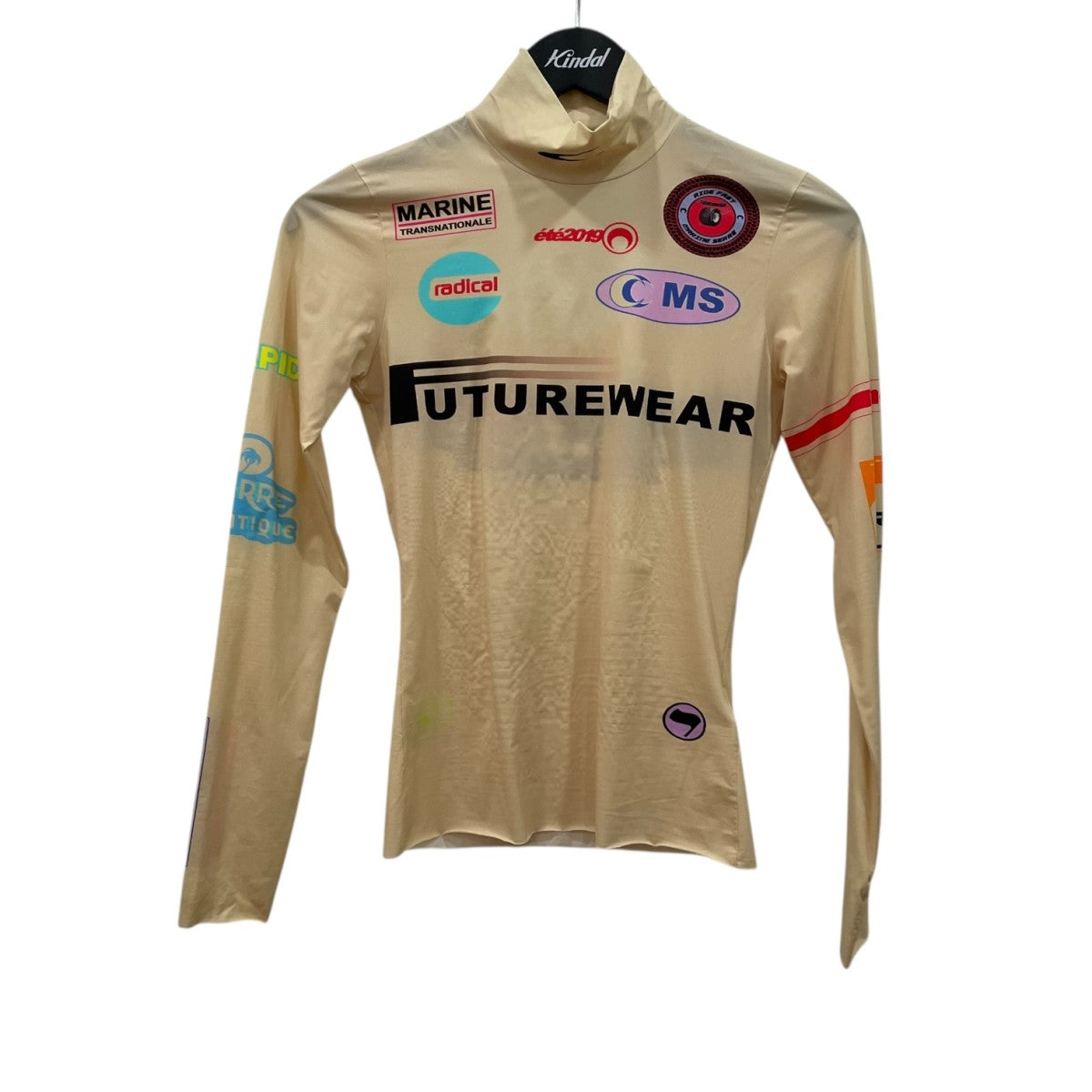 美品　マリーンセル MARINE SERRE セカンドスキン　ベージュ 楽天市場】Marine Serre マリーン セル ロンT カットソー Second Skin