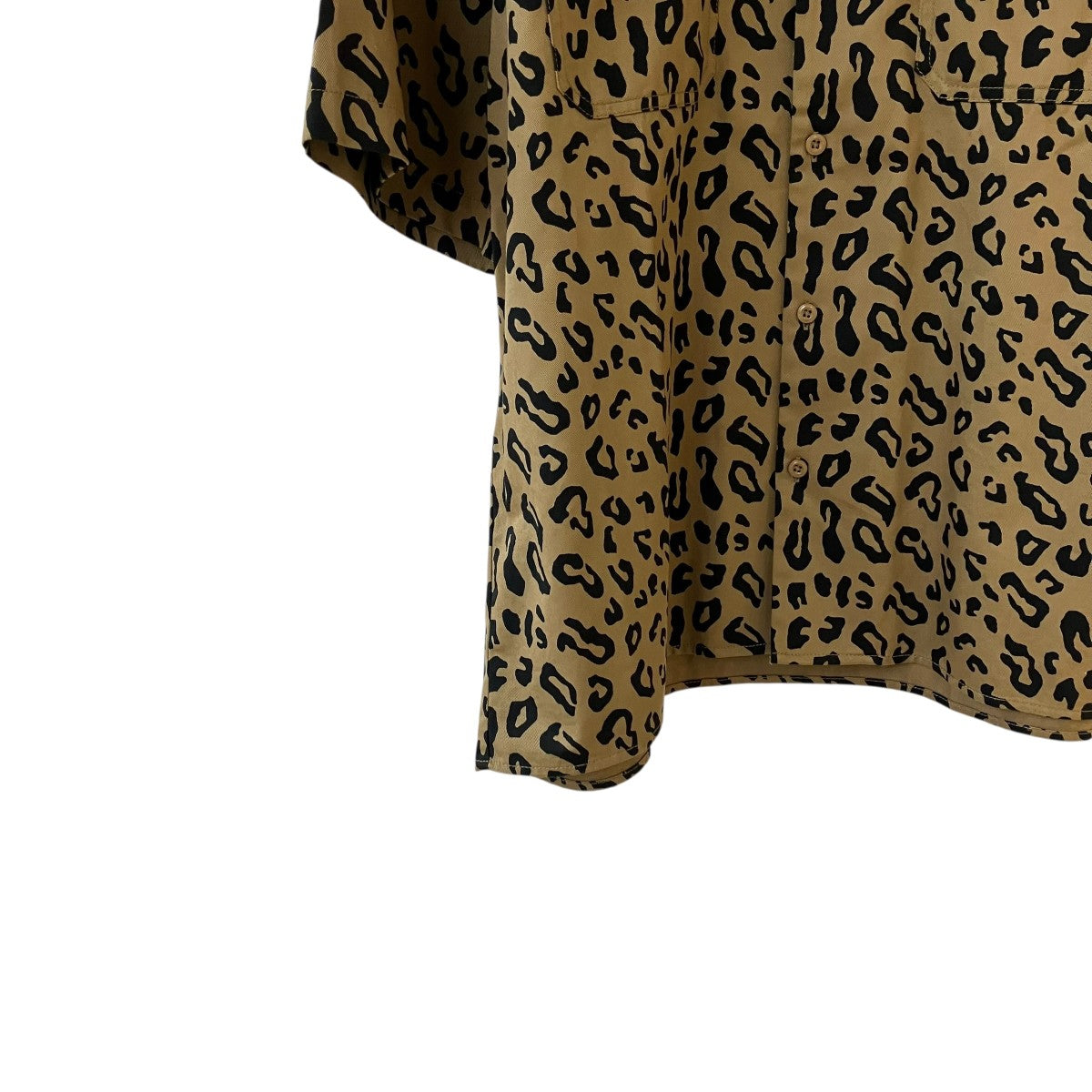 WACKO MARIA 25SSDICKIES LEOPARD WORK SHIRT（TYPE-2）半袖シャツ25SS-WMS-DC02 古着・中古-4枚目のアイテム画像