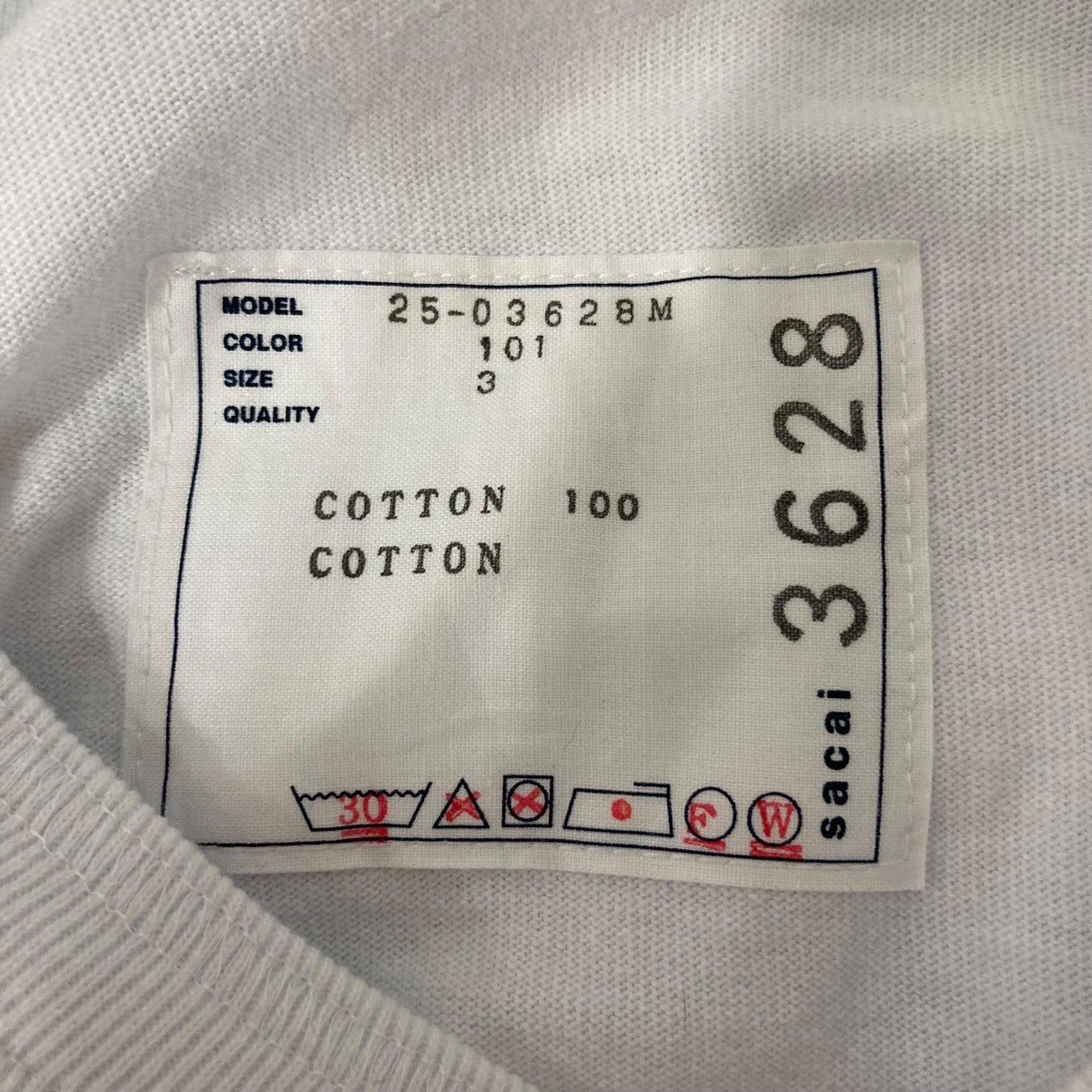 sacai 半袖カットソー2503628M 古着・中古-6枚目のアイテム画像