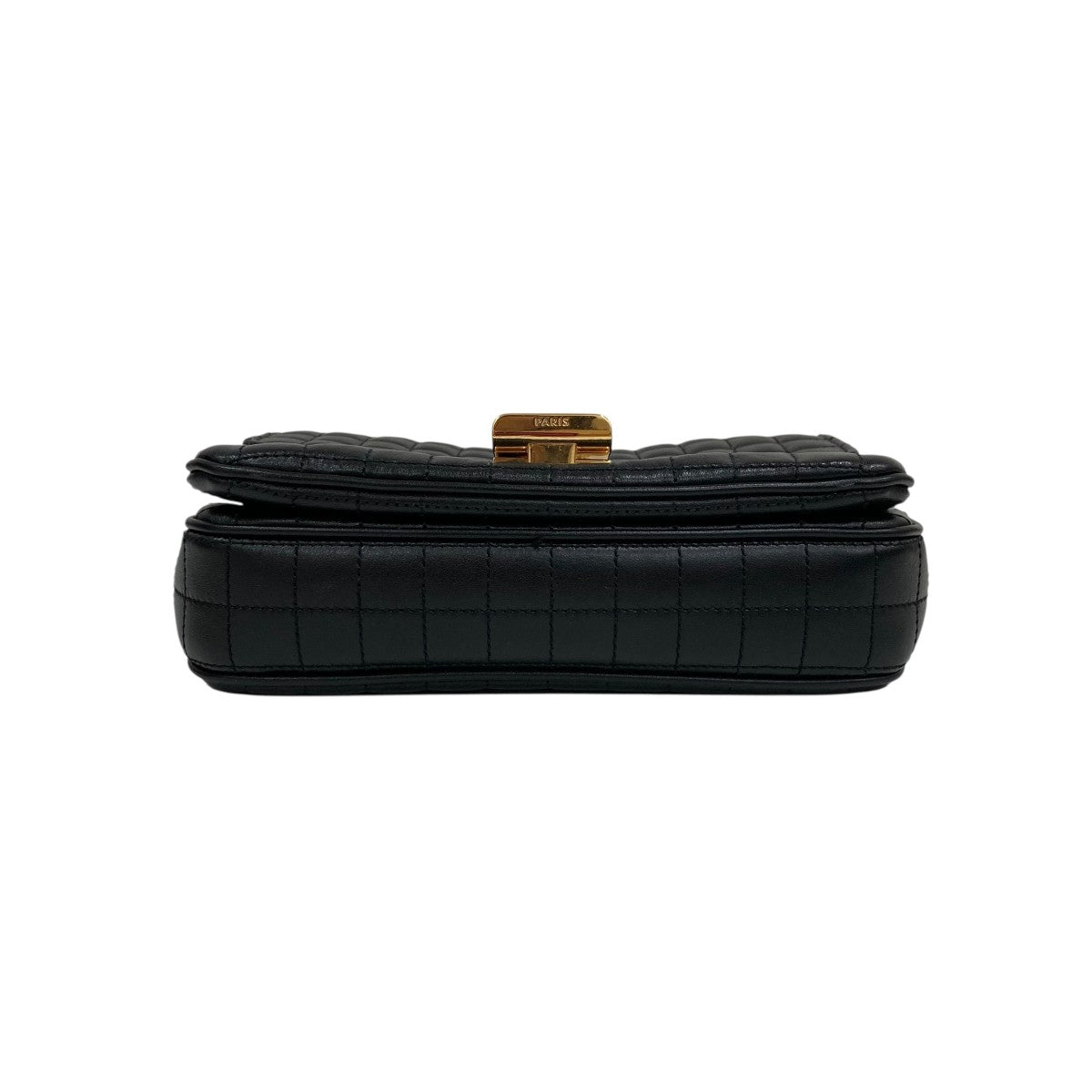 セリーヌ CELINE チェーンショルダーバッグ 黒モノクローム チェーン マトラッセ モノクローム ショルダーバッグ ブラック 黒