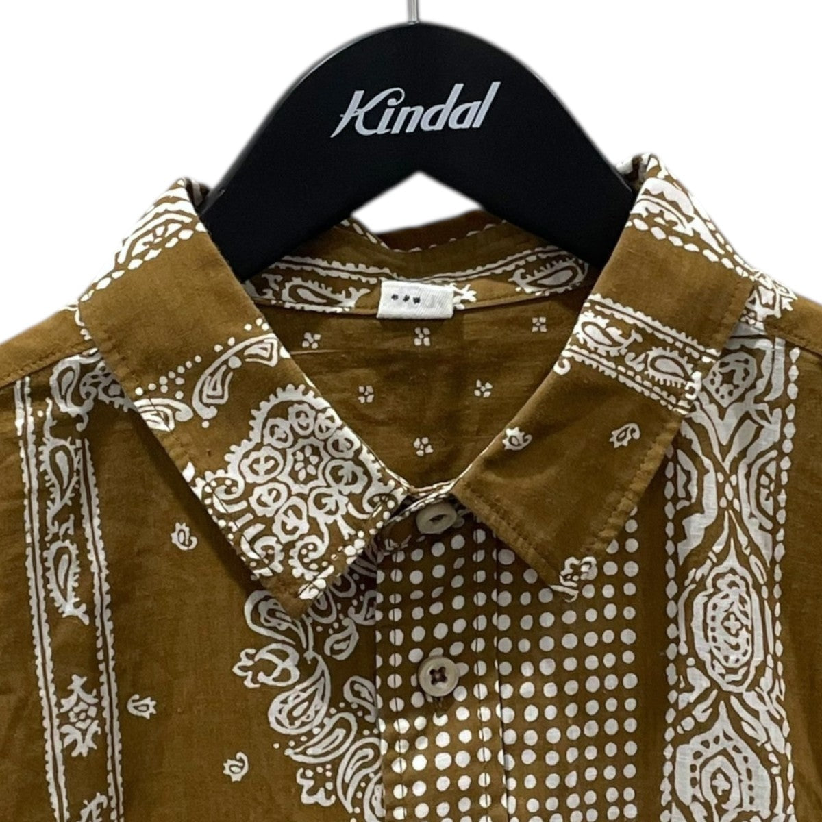 バンダナミックスプリントの908オーシャンちび襟シャツ 80830113