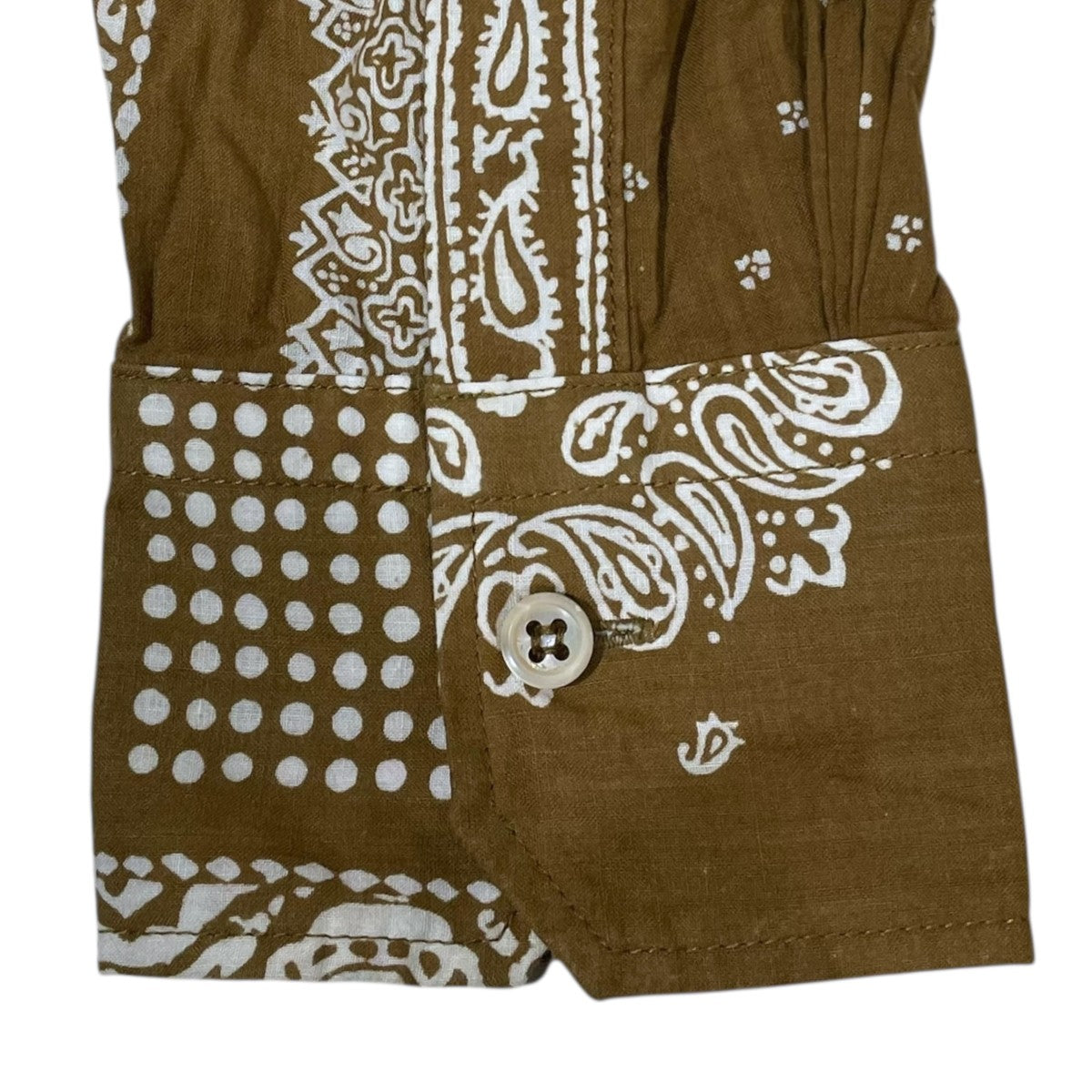 バンダナミックスプリントの908オーシャンちび襟シャツ 80830113