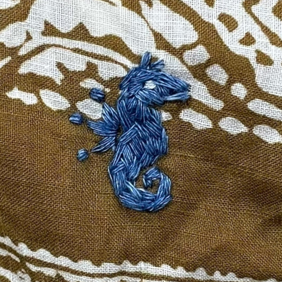 バンダナミックスプリントの908オーシャンちび襟シャツ 80830113