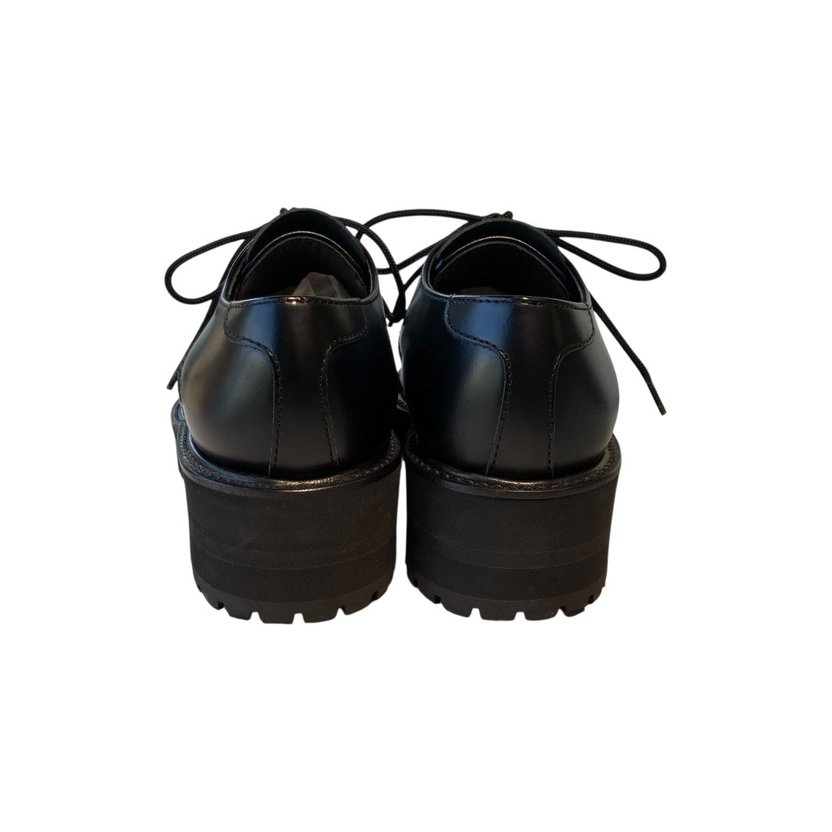 GLASS LEATHER FRINGE TONGUE SHOESレザーシューズYJ-E02-711
