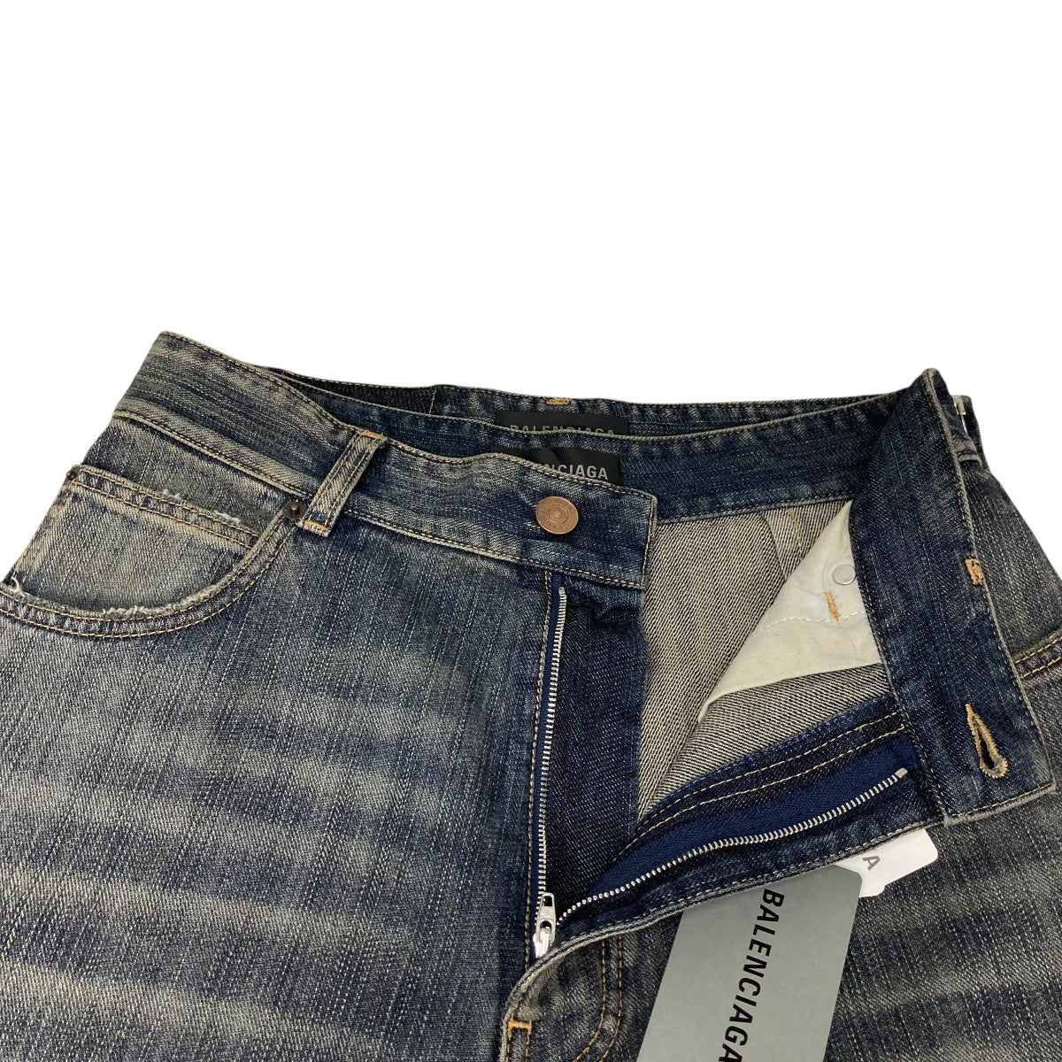BALENCIAGA(バレンシアガ) エプロンスカート ドッキング デニムパンツ