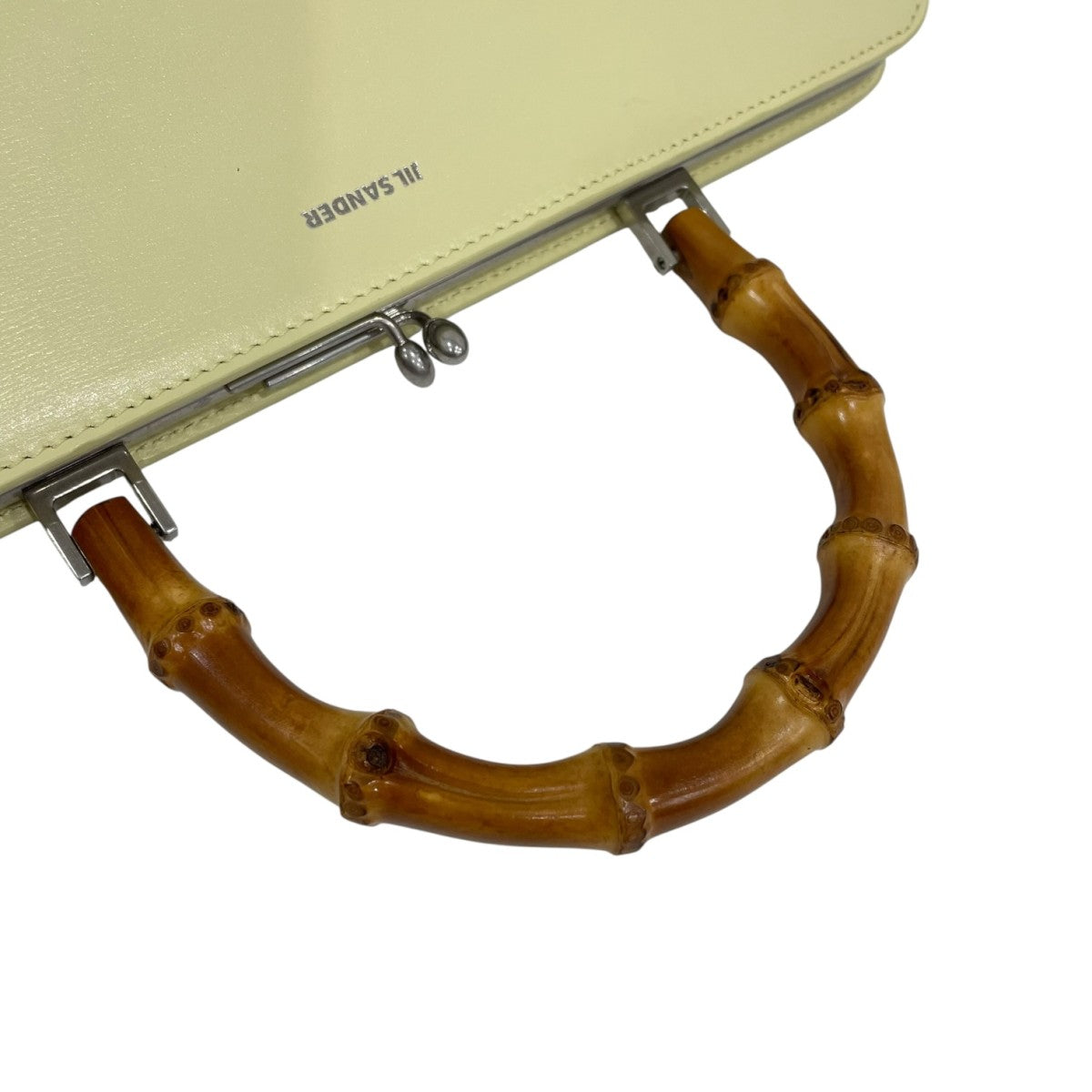 ジルサンダー　ハンガーセット JIL SANDER(ジルサンダー) GojiBambooハンドバッグ アイボリー