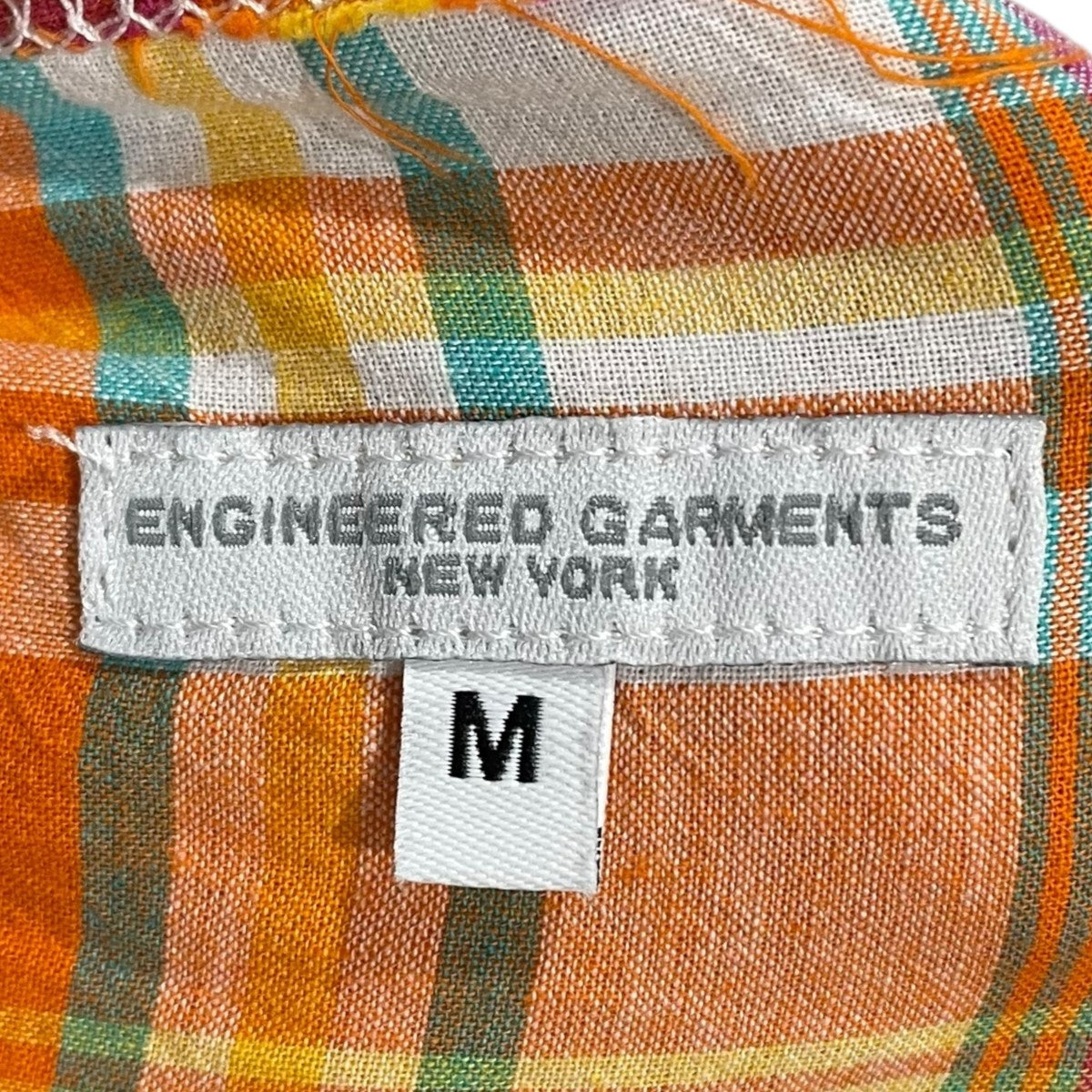 24SS チェック柄パッチワークノーカラージャケット Loiter Jacket - Triangle Patchwork Madras ロイタージャケット トライアングルパッチワークマドラス