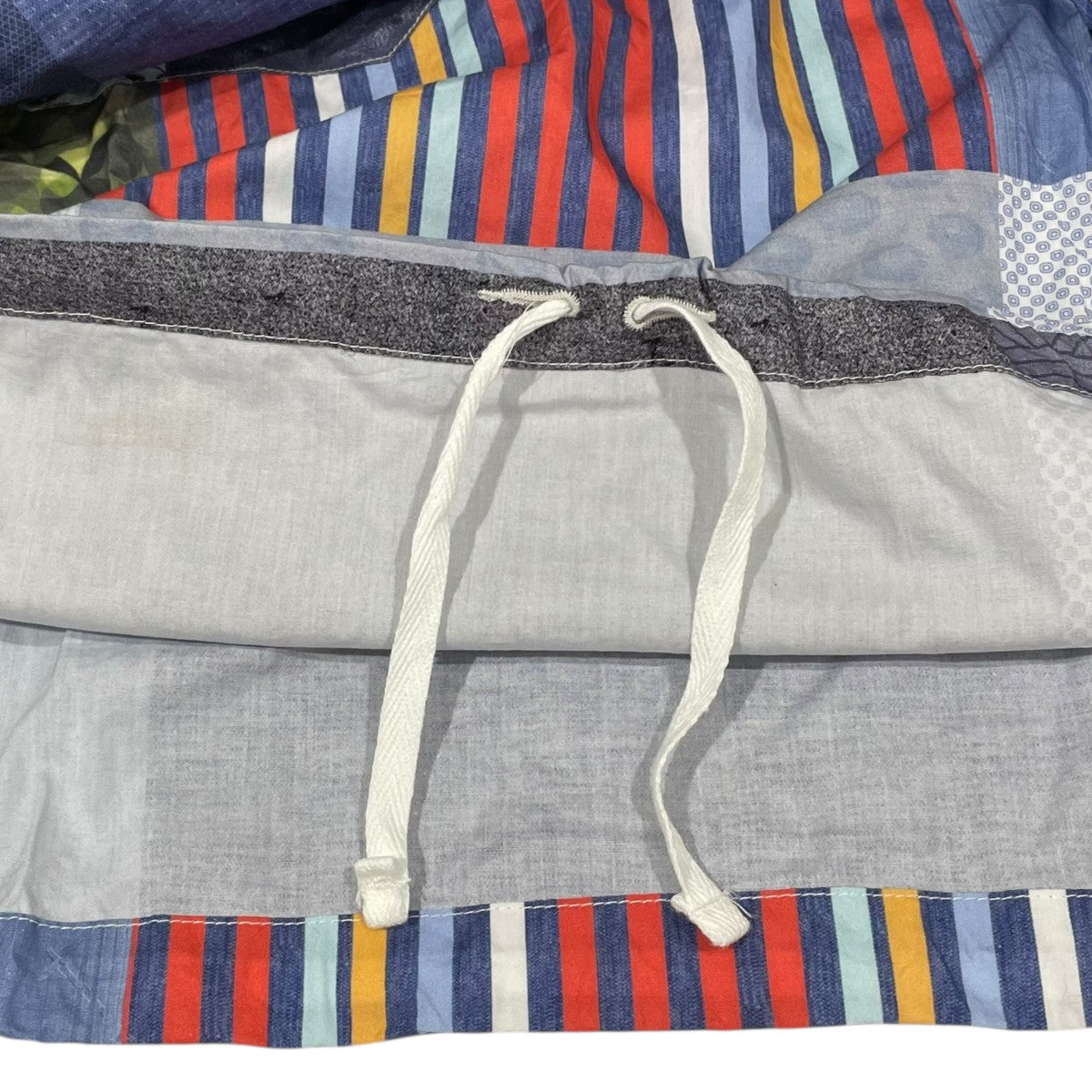 プルオーバーフーデッドジャケット Cagoule Shirt - Multi Random Square Patchwork Print カグールシャツ マルチランダムスクエア パッチワークプリント