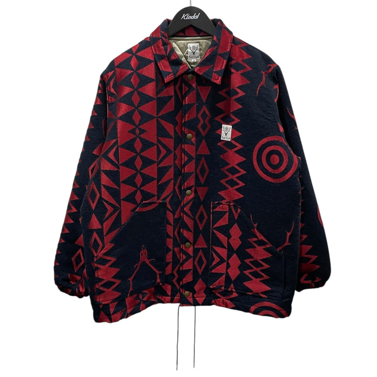 south2 west8(サウス2ウエスト8) ベロア中綿コーチジャケット Coach