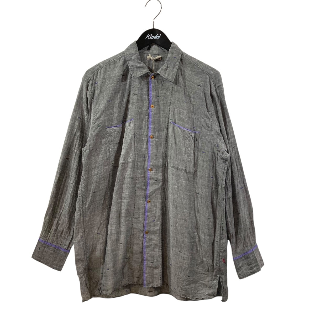 25SSOPEN JAMDANI SHIRTS長袖シャツMT5103-0611