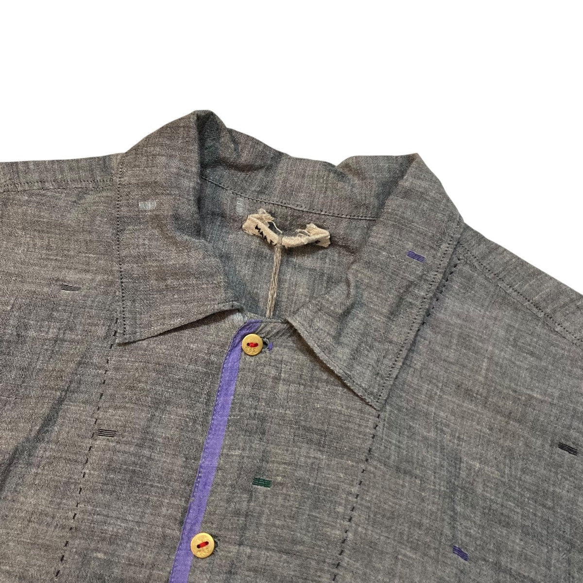 25SSOPEN JAMDANI SHIRTS長袖シャツMT5103-0611