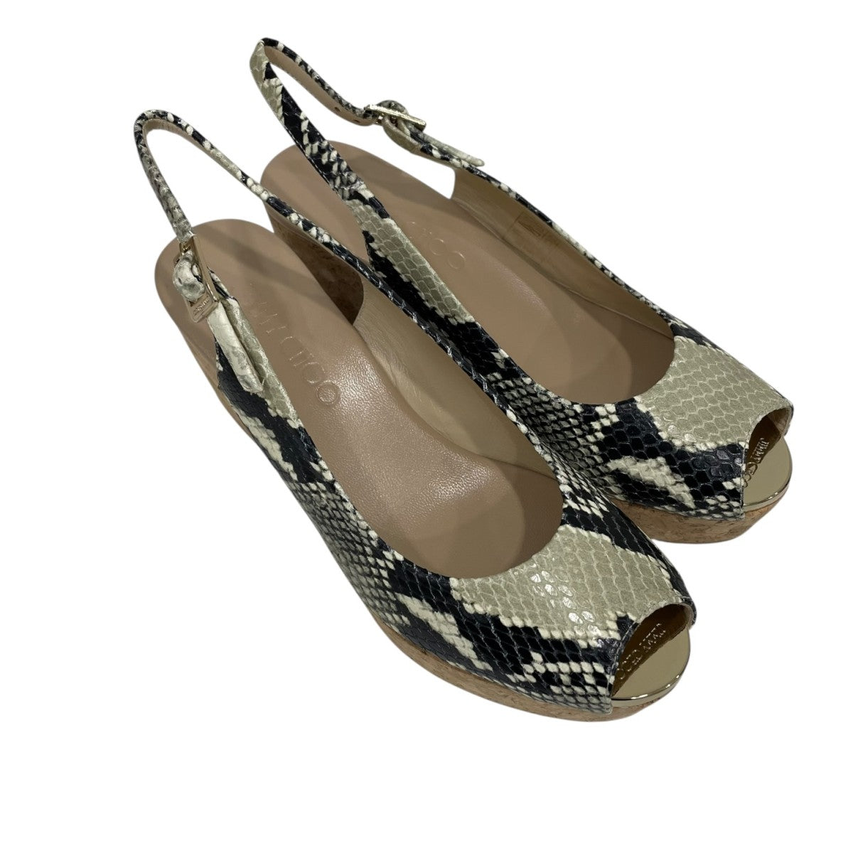JIMMY CHOO パイソンサンダルサンダルJ00013226436 古着・中古-1枚目のアイテム画像