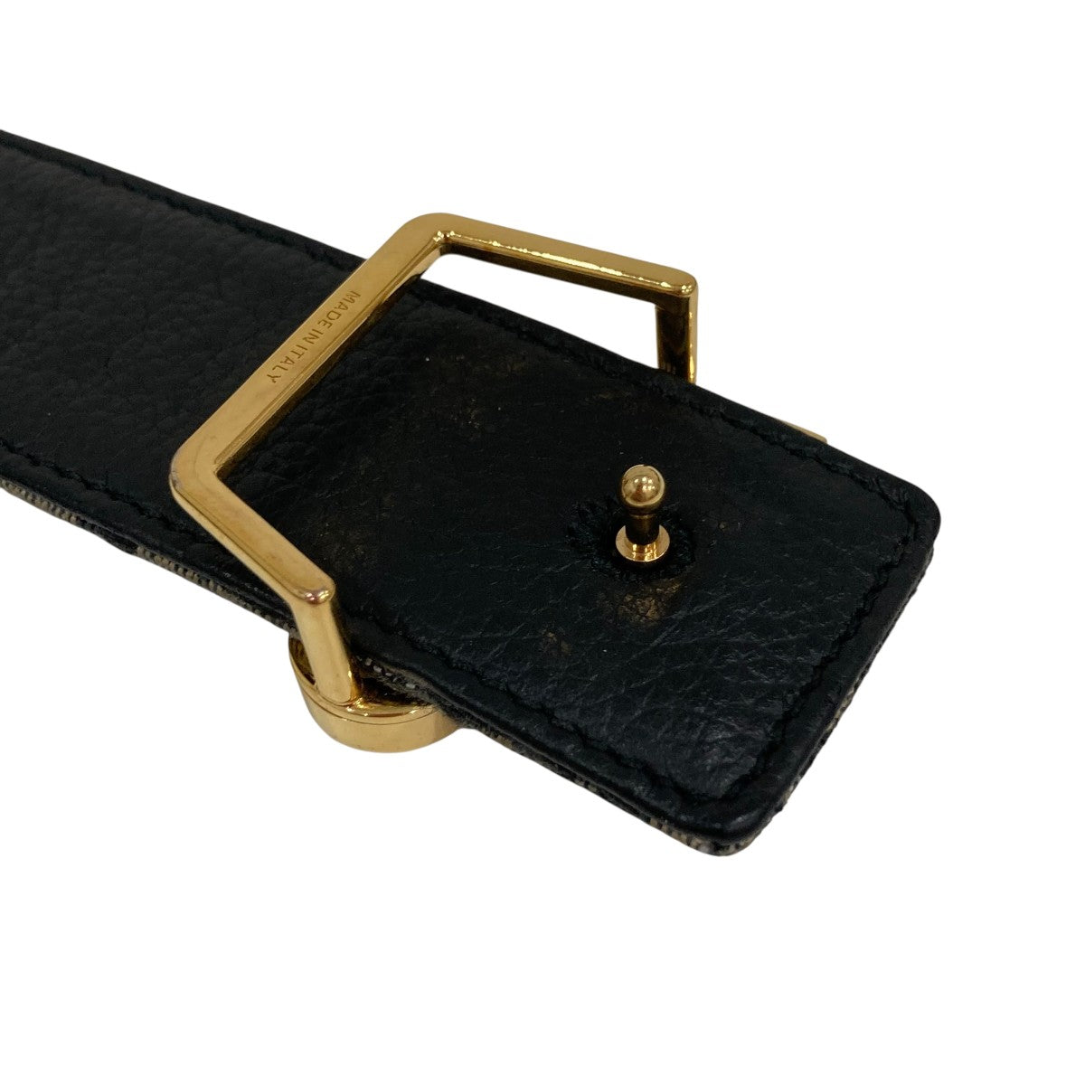 Dior ゴールドCDロゴ ベルト ネイビー/ベージュ DIOR | ベルト