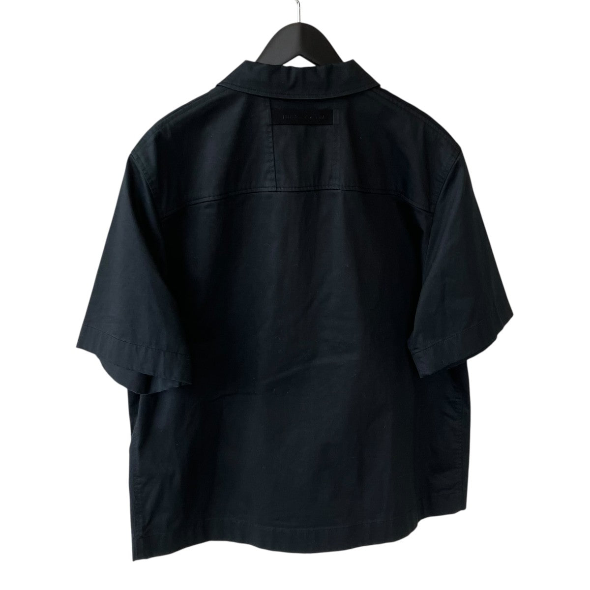 1017 ALYX 9SM(アリクス) ジップアップ半袖シャツ ブラック サイズ L