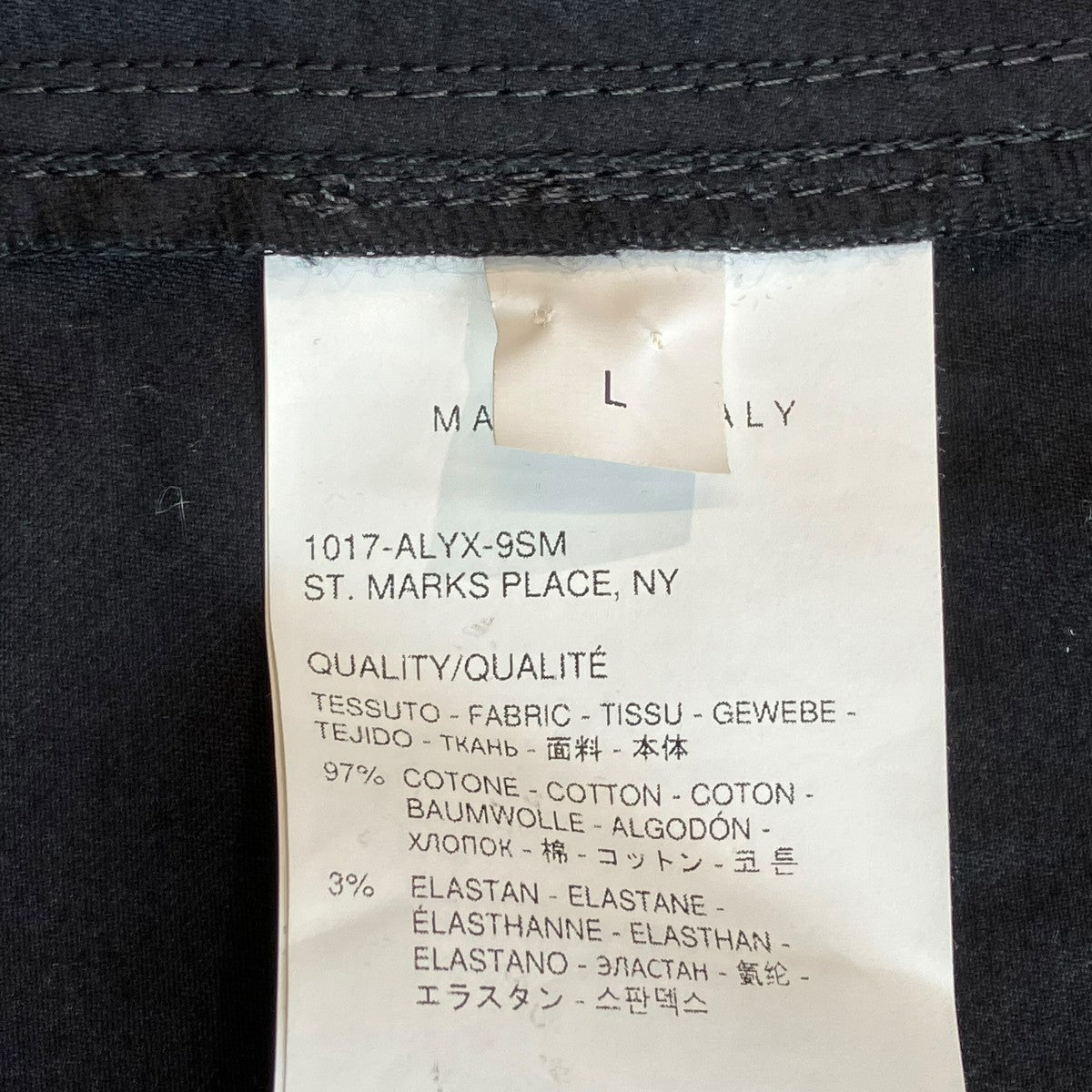 1017 ALYX 9SM ジップアップ半袖シャツ 古着・中古-5枚目のアイテム画像