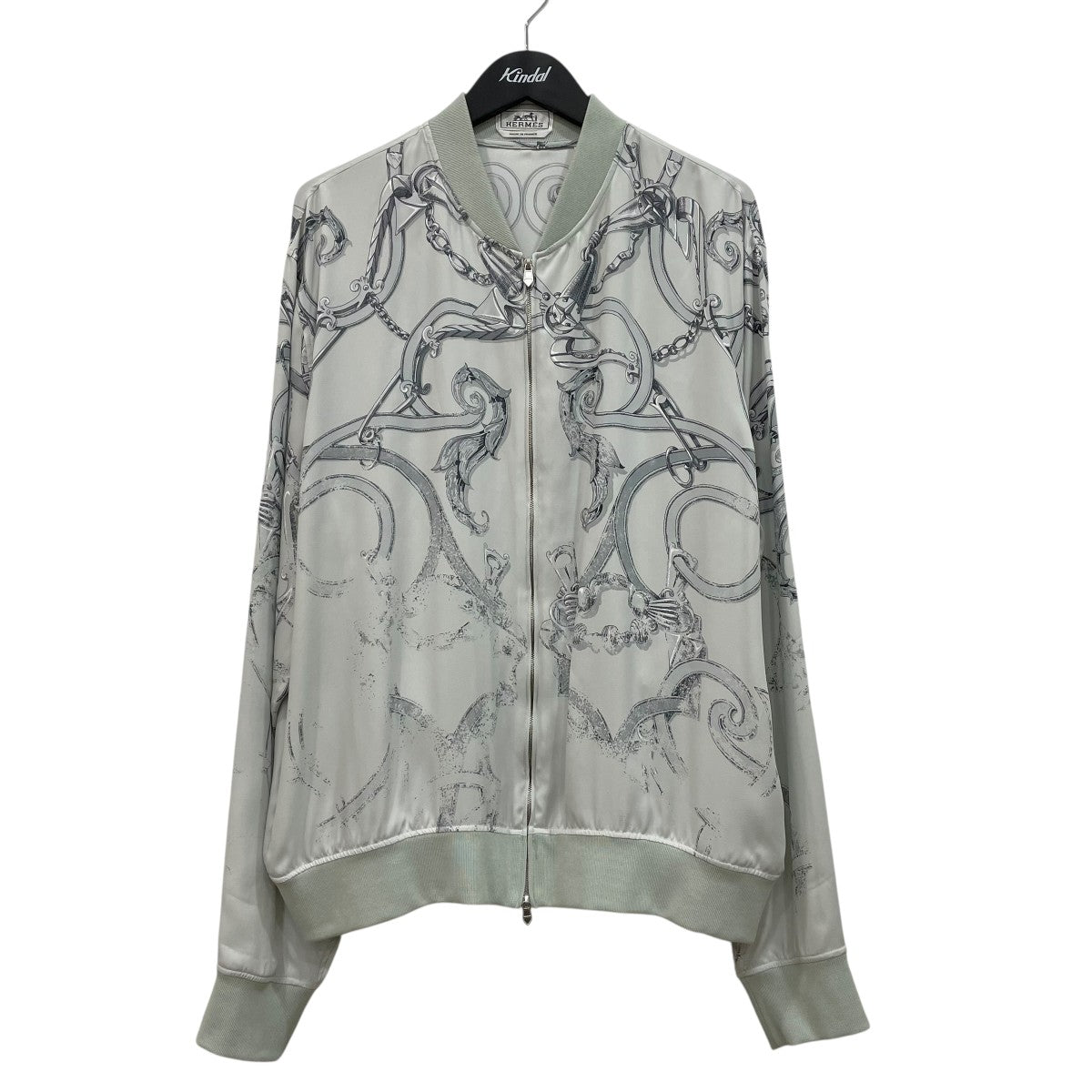HERMES 帝王学シルクジャケット 古着・中古-1枚目のアイテム画像
